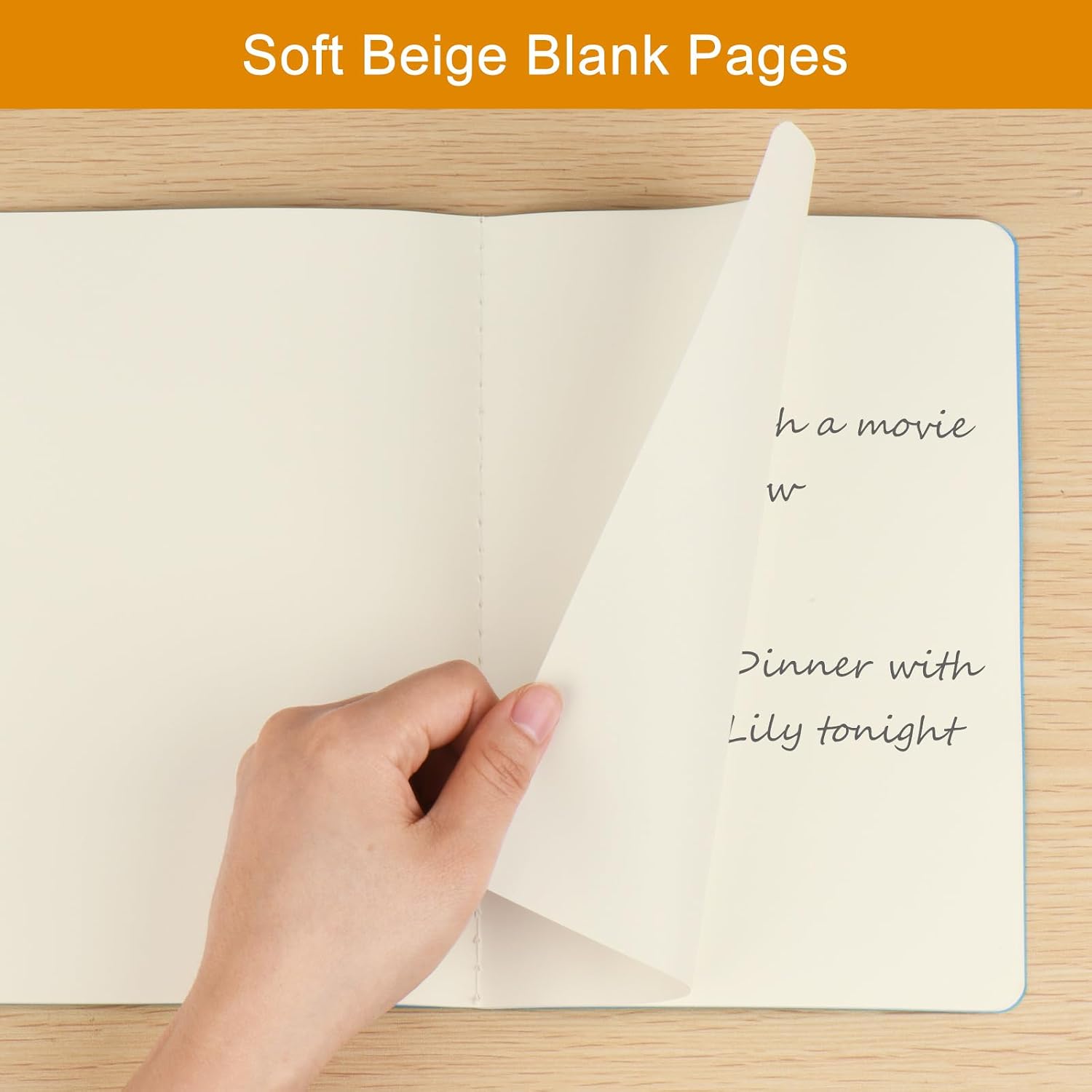 Thumbnail 6 de ZCZN A5 Blank Notebooks (12-Pack) – 60 Plain Pages Per Notebook in Mixed Colours