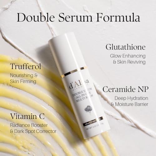 Detalle de d'alba Piedmont Weißer Trüffel Double Serum All-in-one Multi Balm – Premium-3-in-1 Pflege aus dem Piemont
