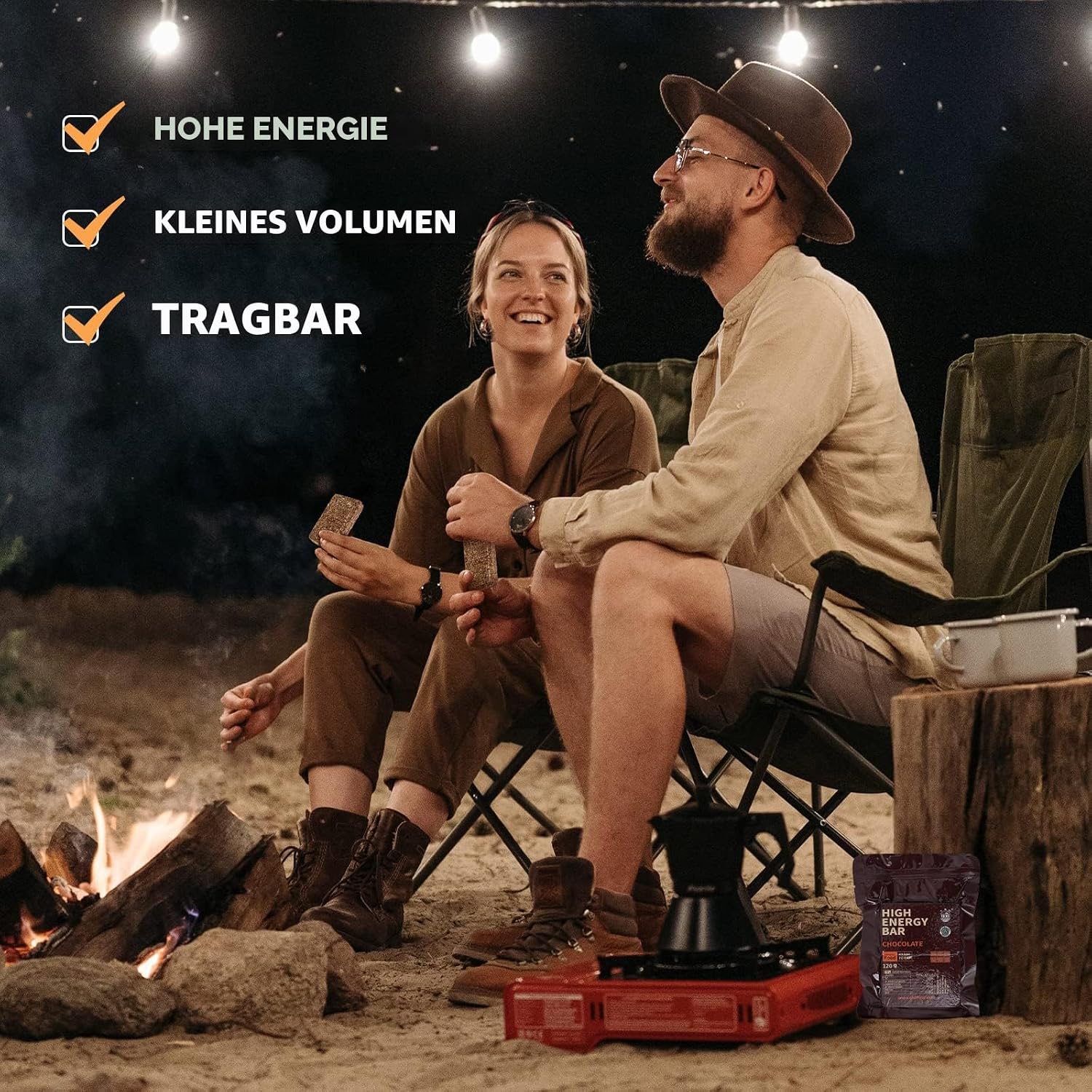 Thumbnail 5 de Notfall-Rationsriegel mit Schokoladengeschmack – Überlebens-Tabs für Outdoor, Camping & Notfälle, 12 Stück
