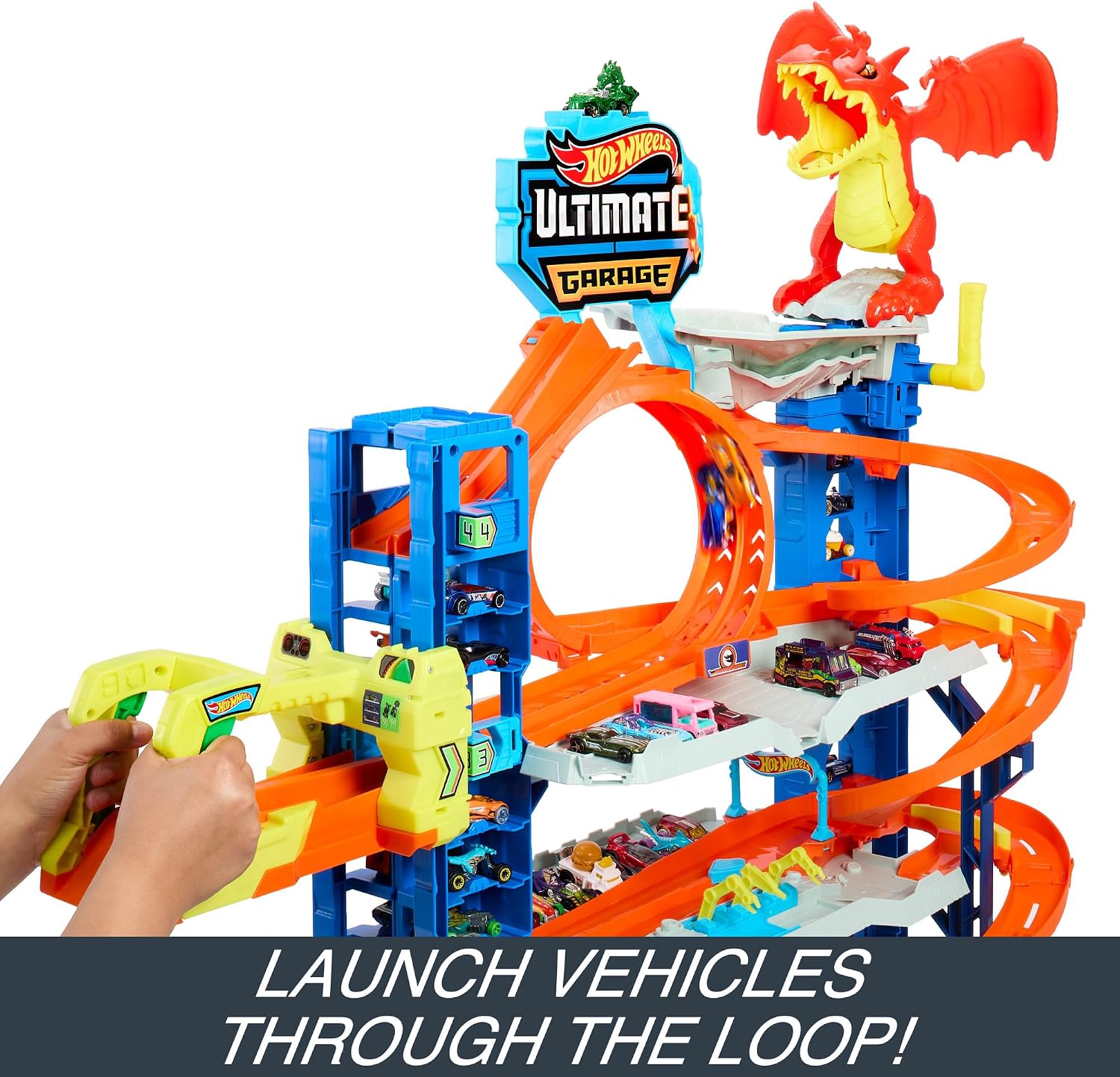 Detalle 1 de Hot Wheels Let’s Race Garage 4 levels