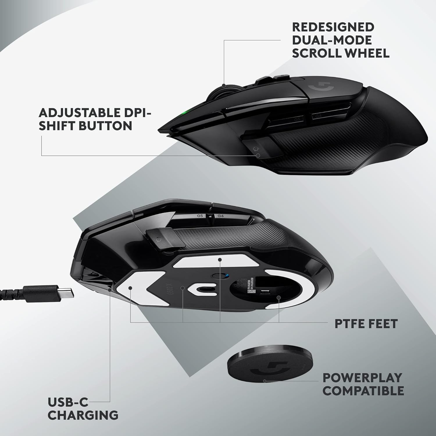 Thumbnail 4 de Logitech G502 X LIGHTSPEED wireless gaming mouse
