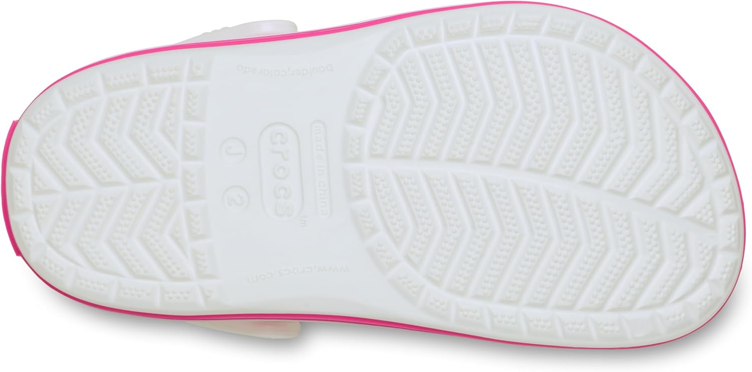 Thumbnail 4 de Crocs Unisex Kinder Crocband Clog K Clog – White/Pink Crush, EU 29/30