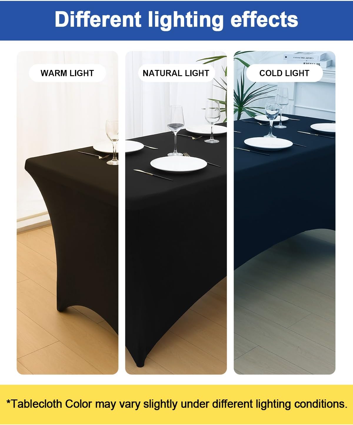 Thumbnail 6 de Smiry 2 Pack Spandex Table Cloth 72in