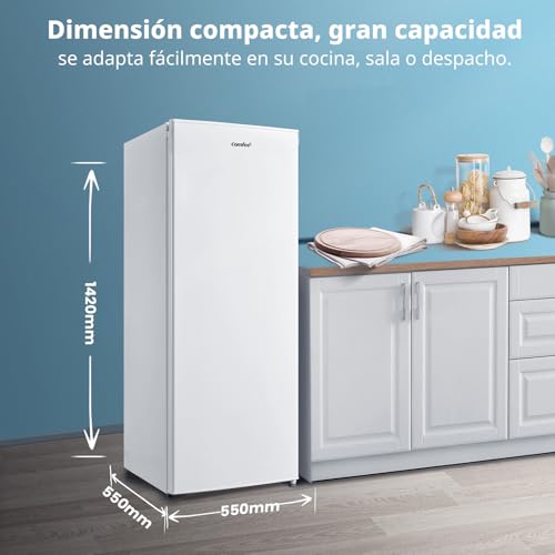 Detalle de COMFEE' RCU160WH2(E) Congelador Armario 160L: equilibrio entre capacidad y eficiencia