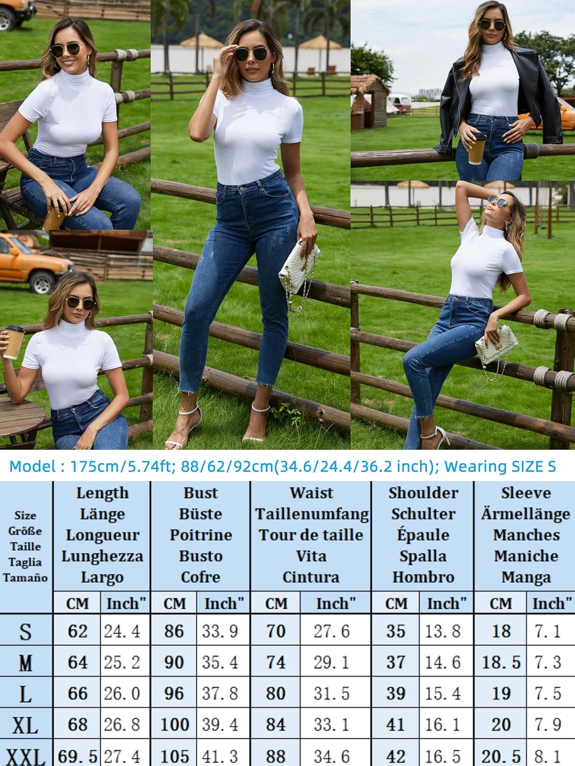 Thumbnail 6 de Women Classic Polo Neck Short Sleeve Pullover