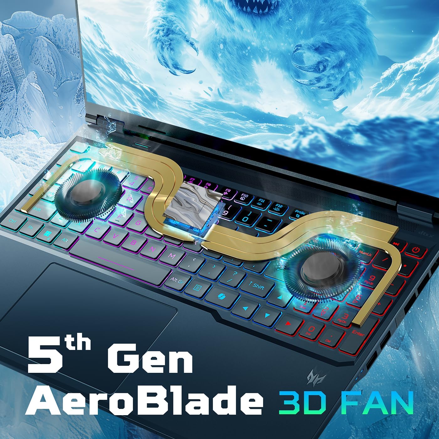 Thumbnail 6 de Acer Predator Helios Neo 16 AI Gaming Laptop (PHN16-73-92B8) with Intel Core Ultra 9 275HX and GeForce RTX 5070 Ti