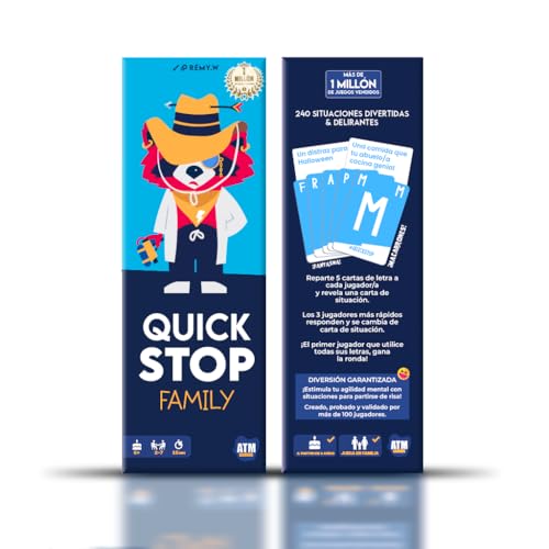 Detalle 2 de ATM Gaming Quickstop Family: juego de mesa rápido para toda la familia (sin pantallas)