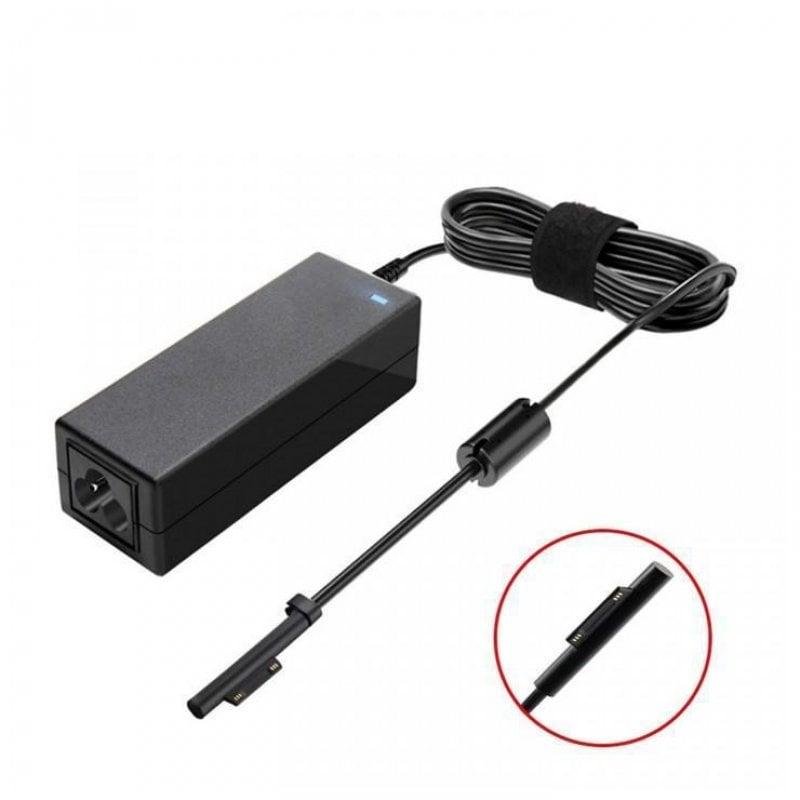 Detalle de Cargador OEM Surface Pro 3/4 12V 2.58A 30W Negro Universal – fiable y versátil