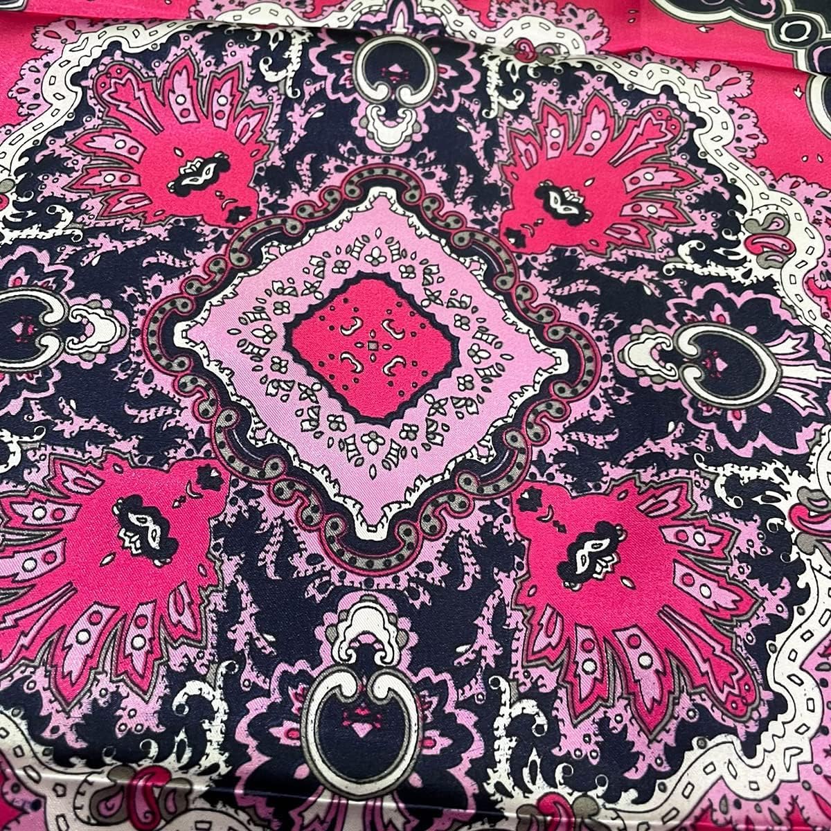 Thumbnail 6 de FAIRYGATE Damen Quadratischer Satin Schal 90x90 cm – vielseitiges Kopftuch und Haarschal