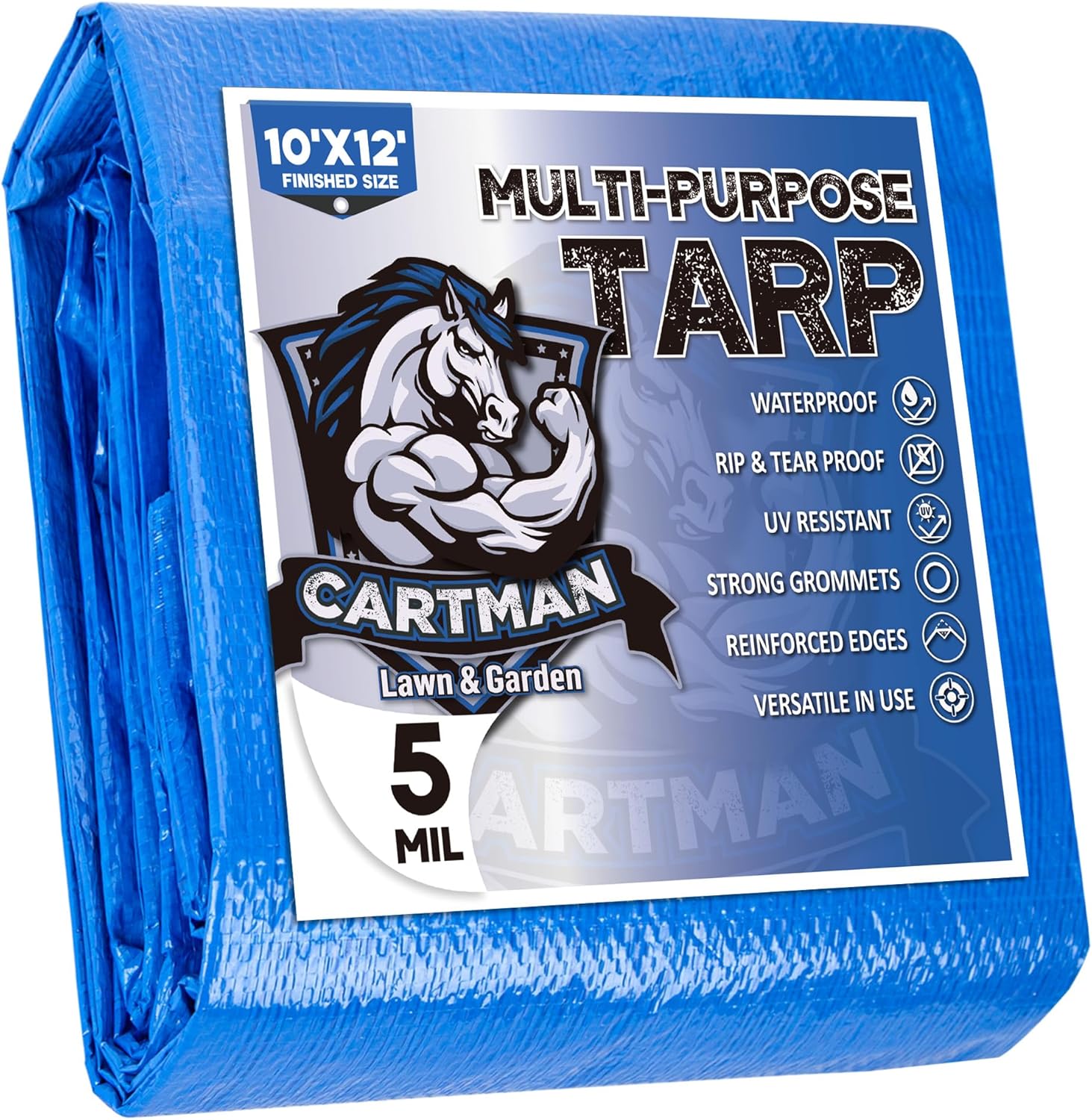 Thumbnail 6 de Cartman 10x10 Blue Poly Tarp 5 Mil