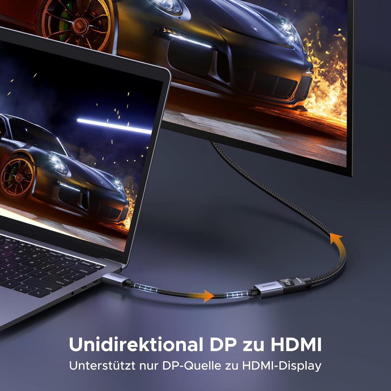 Thumbnail 4 de UGREEN DP auf HDMI Adapter 4K 2er-Set – unidirektional, DP zu HDMI