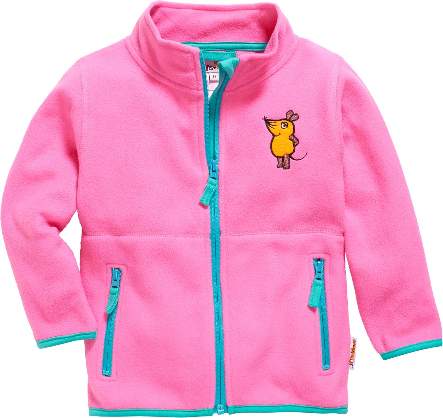 Detalle de Playshoes Unisex Kinder Fleece-Jacke Outdoor-Oberteil (1er Pack) – mit DIE MAUS