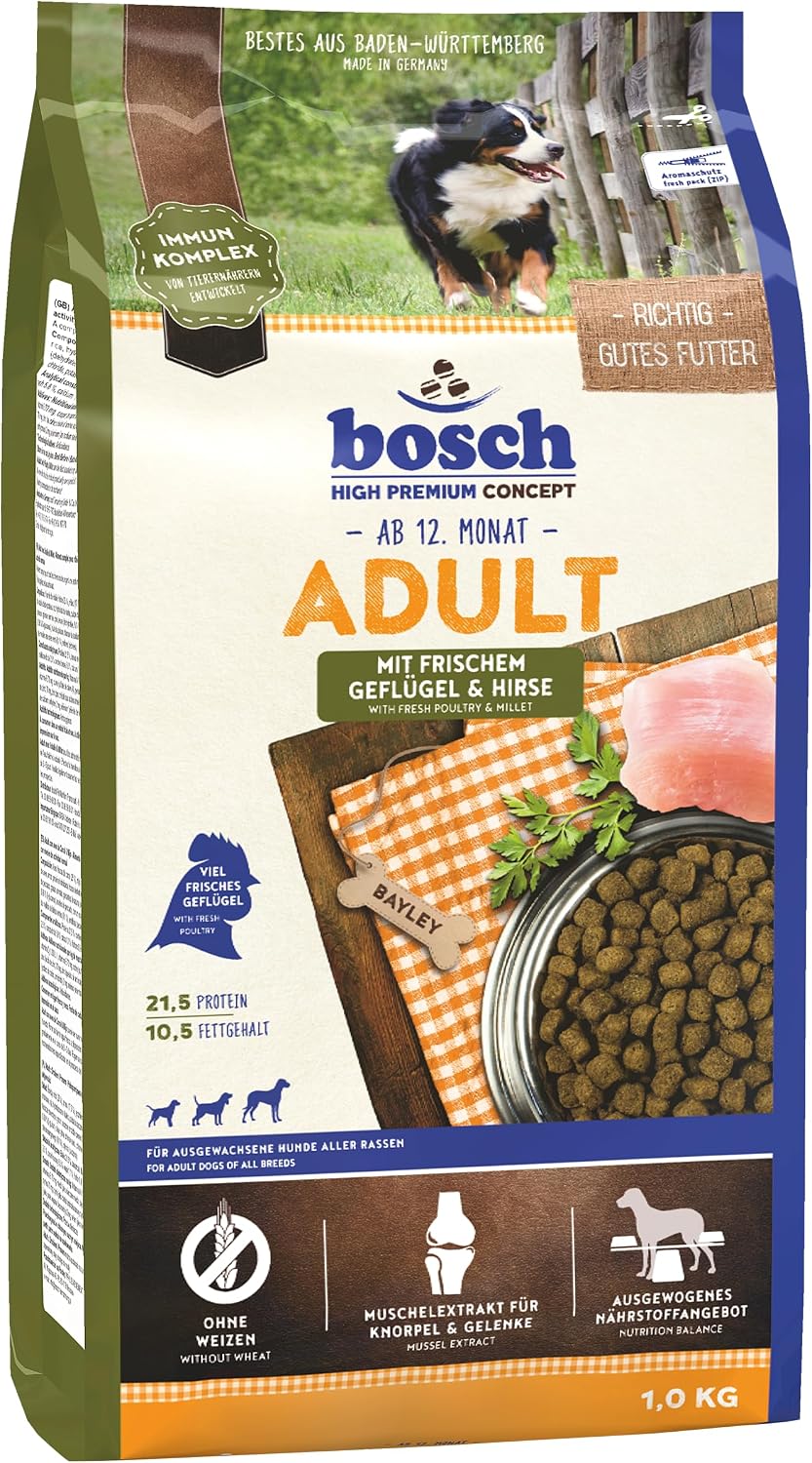 Thumbnail 2 de bosch HPC Adult mit frischem Geflügel & Hirse – Trockenfutter für erwachsene Hunde aller Rassen (1 x 15 kg)