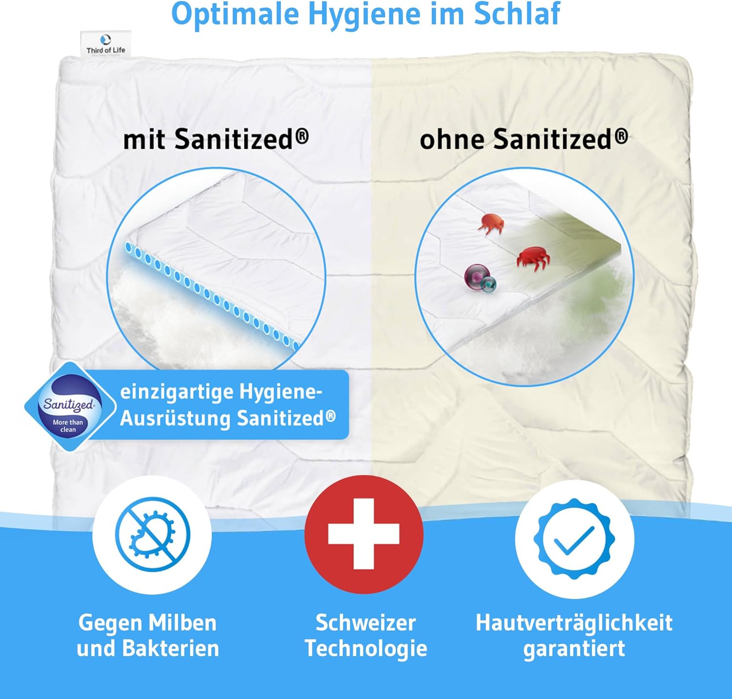 Thumbnail 3 de Bettdecke 135x200 Hygieneschutz Third of Life