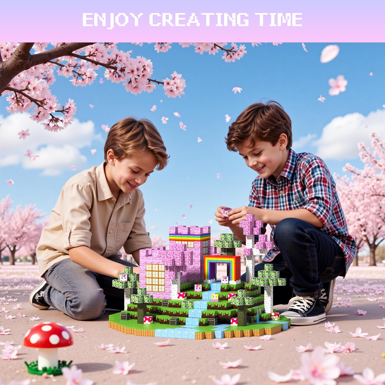 Detalle 1 de Innovakids Magnetic Blocks 100PCS Magnet Tiles Building Toy Set (Ages 2–12)