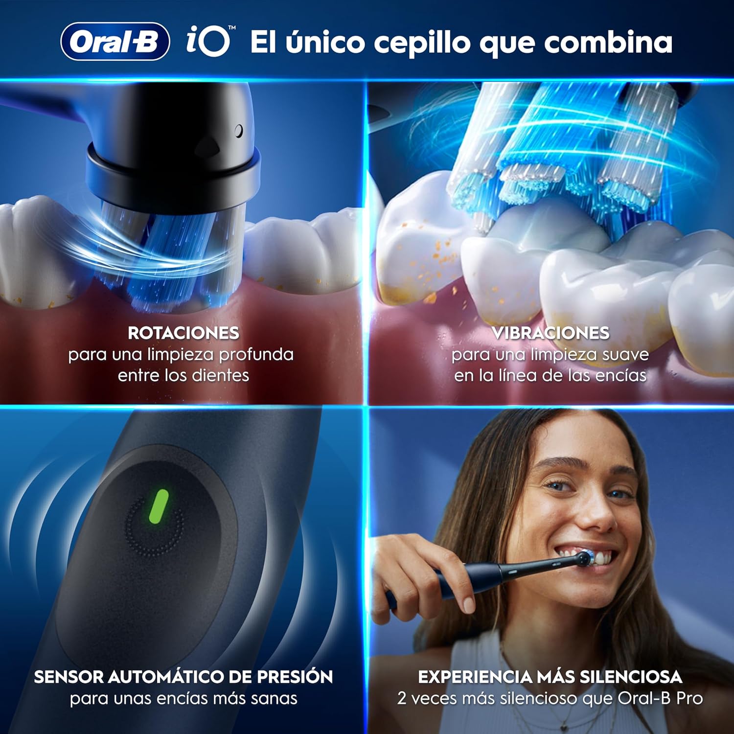 Detalle 2 de Oral-B iO 2 Azul Mar cepillo eléctrico