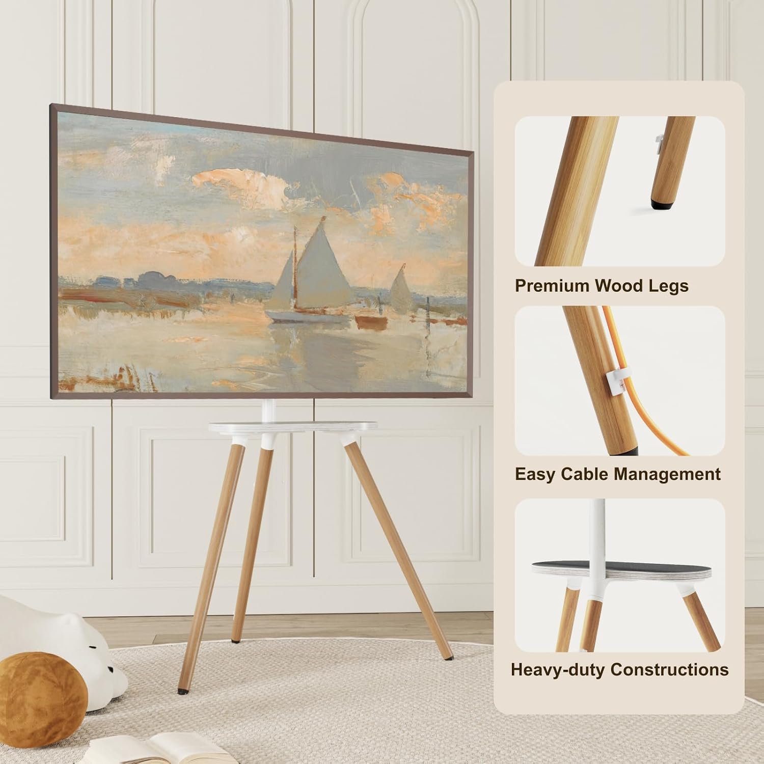 Thumbnail 4 de ECOTINY Tripod Easel TV Stand 43–65"