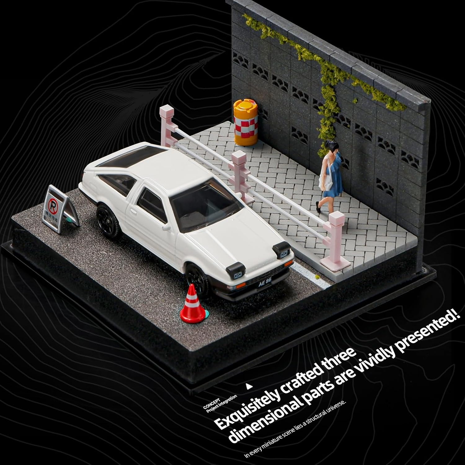 Detalle 2 de kivcmds 1:64 Diecast Car Display Case with Clear Acrylic Diorama