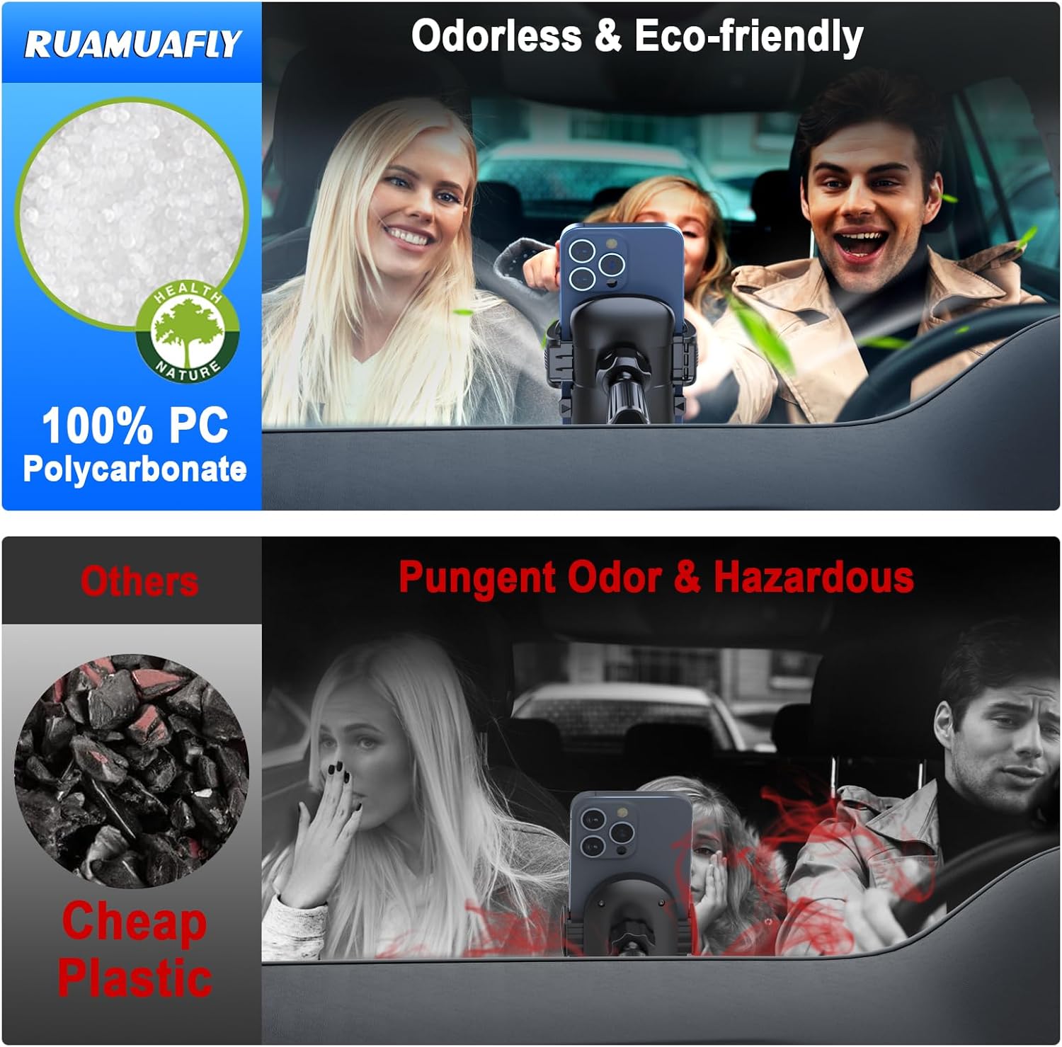 Thumbnail 3 de iPhone 17 Pro Max car phone holder – rotatable mount