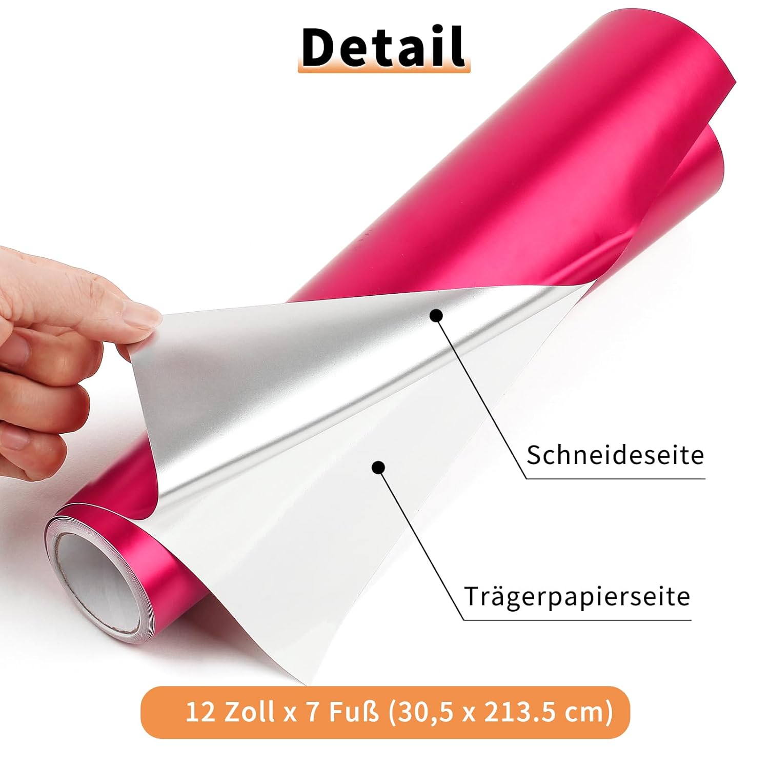 Thumbnail 1 de IModeur Vinilo adesivo Rosa Rosso galvanizzato 30,5 cm x 214 cm per plotter