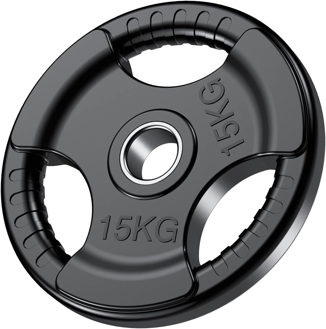 Detalle de PhysKcal Olympische Hantelscheiben Ø50 mm – 1,25–25 kg, mit ergonomischen Griffen