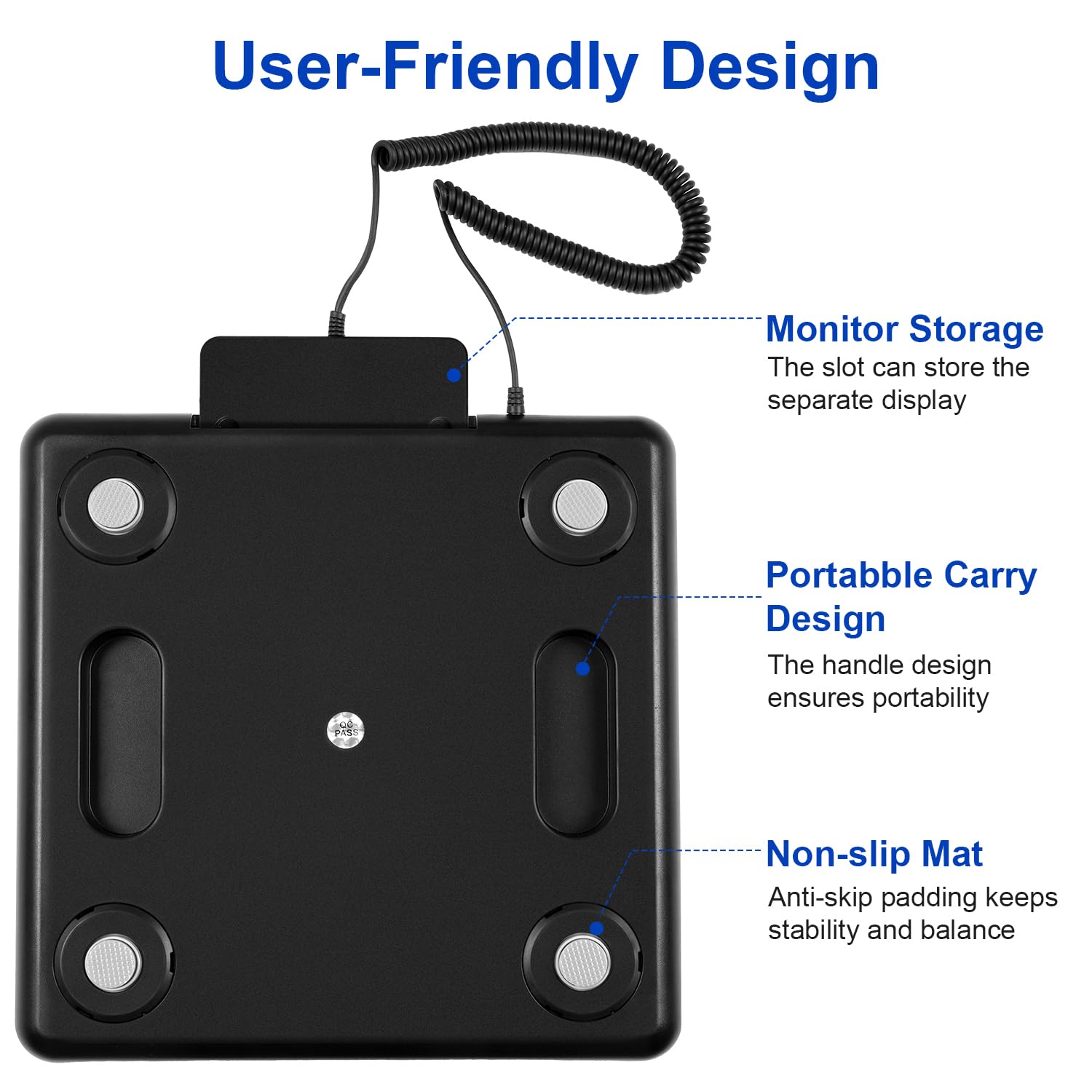 Thumbnail 6 de TIPRE CS002 Shipping Scale, 440 lb Capacity, Carbon Fiber Platform, LCD