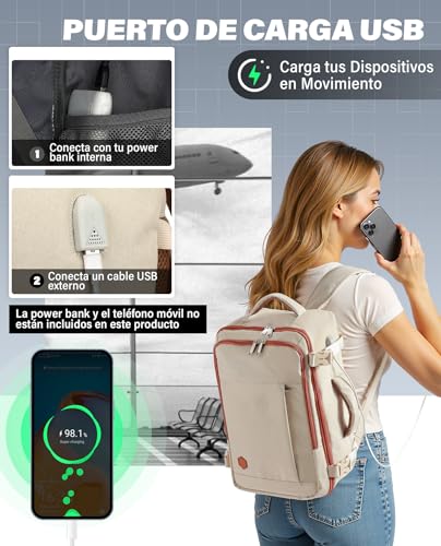 Thumbnail 6 de Mochila VANKEV Viaje Cabina 40x20x25 cm (20L) para Ryanair: cabina eficiente para portátil de 14