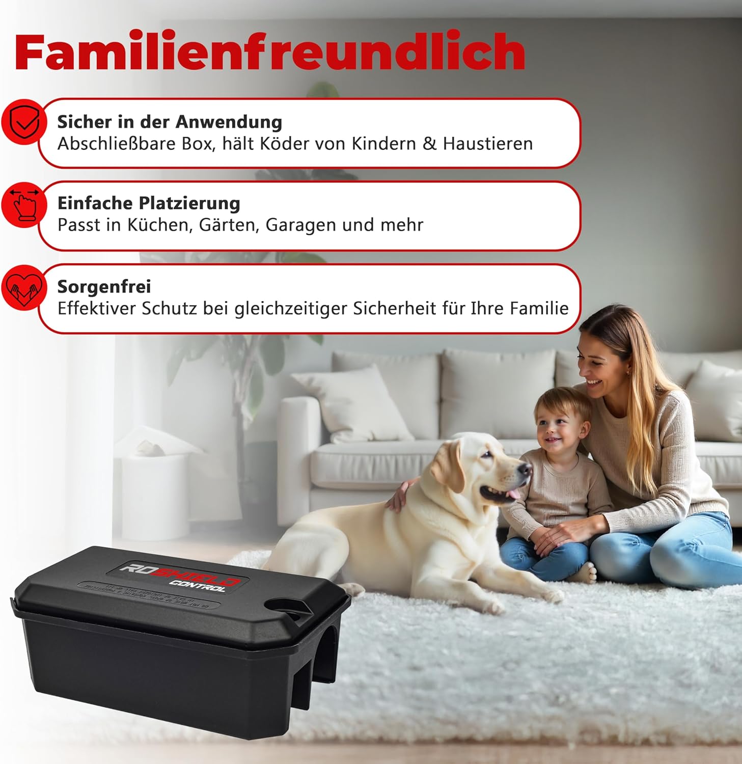 Thumbnail 6 de ROSHIELD PRO Box: 2 Köderboxen und Fallen für Mäuse und Ratten – wetterfest, abschließbar