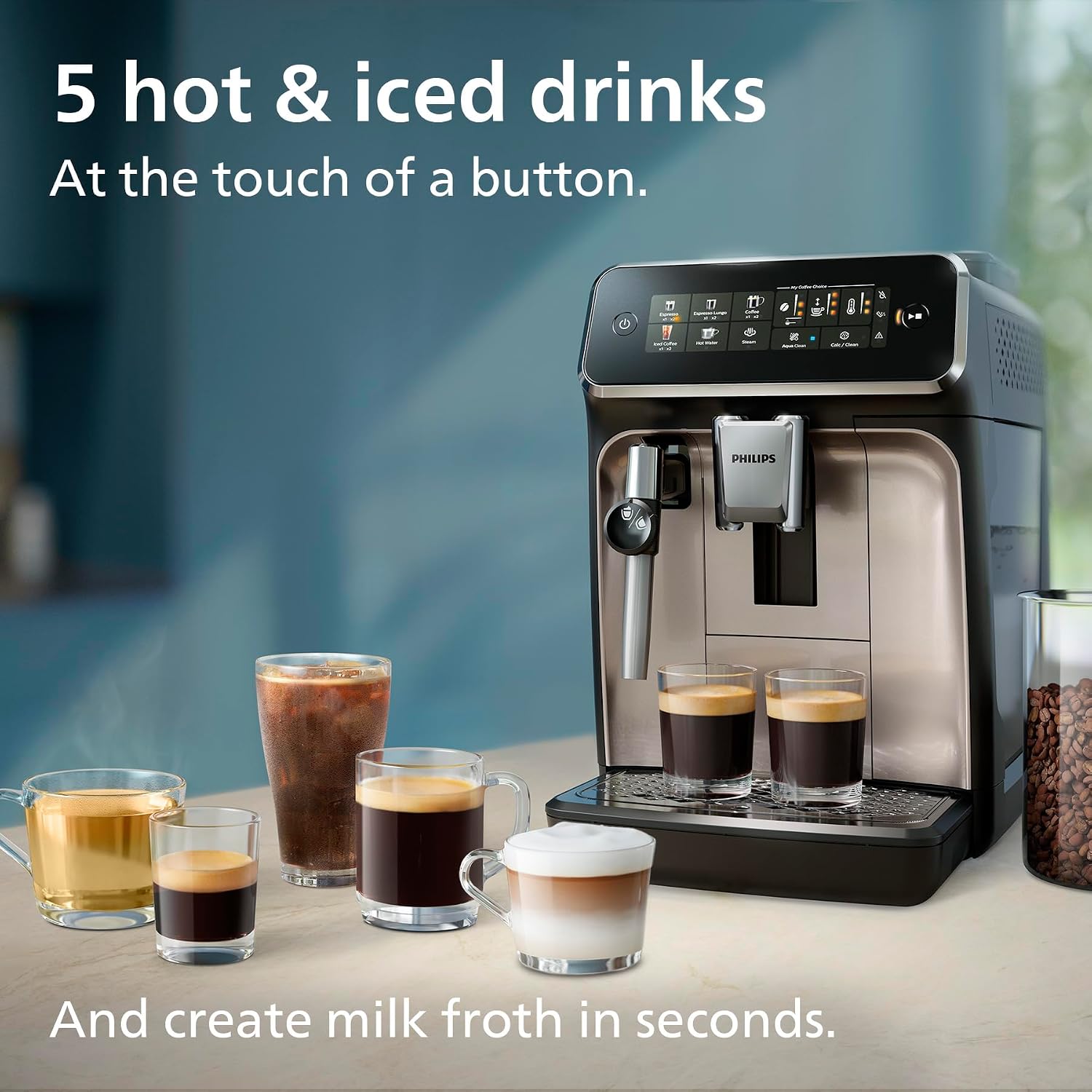 Detalle de PHILIPS 3300 Series Bean to Cup Coffee Machine EP3326/90
