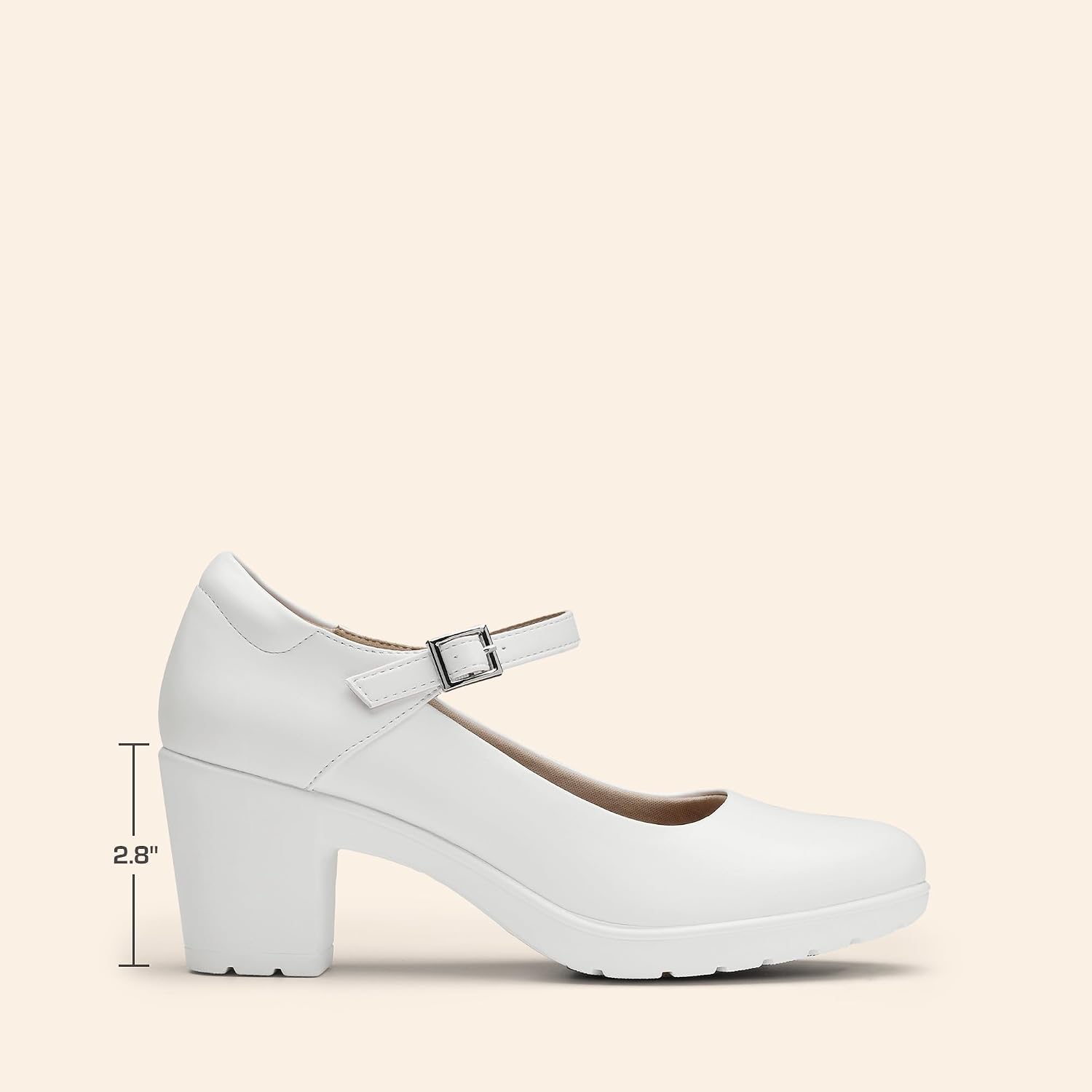 Thumbnail 2 de DREAM PAIRS EDENIA Women’s Mary Jane Chunky Low Block Heels with Adjustable Ankle Strap