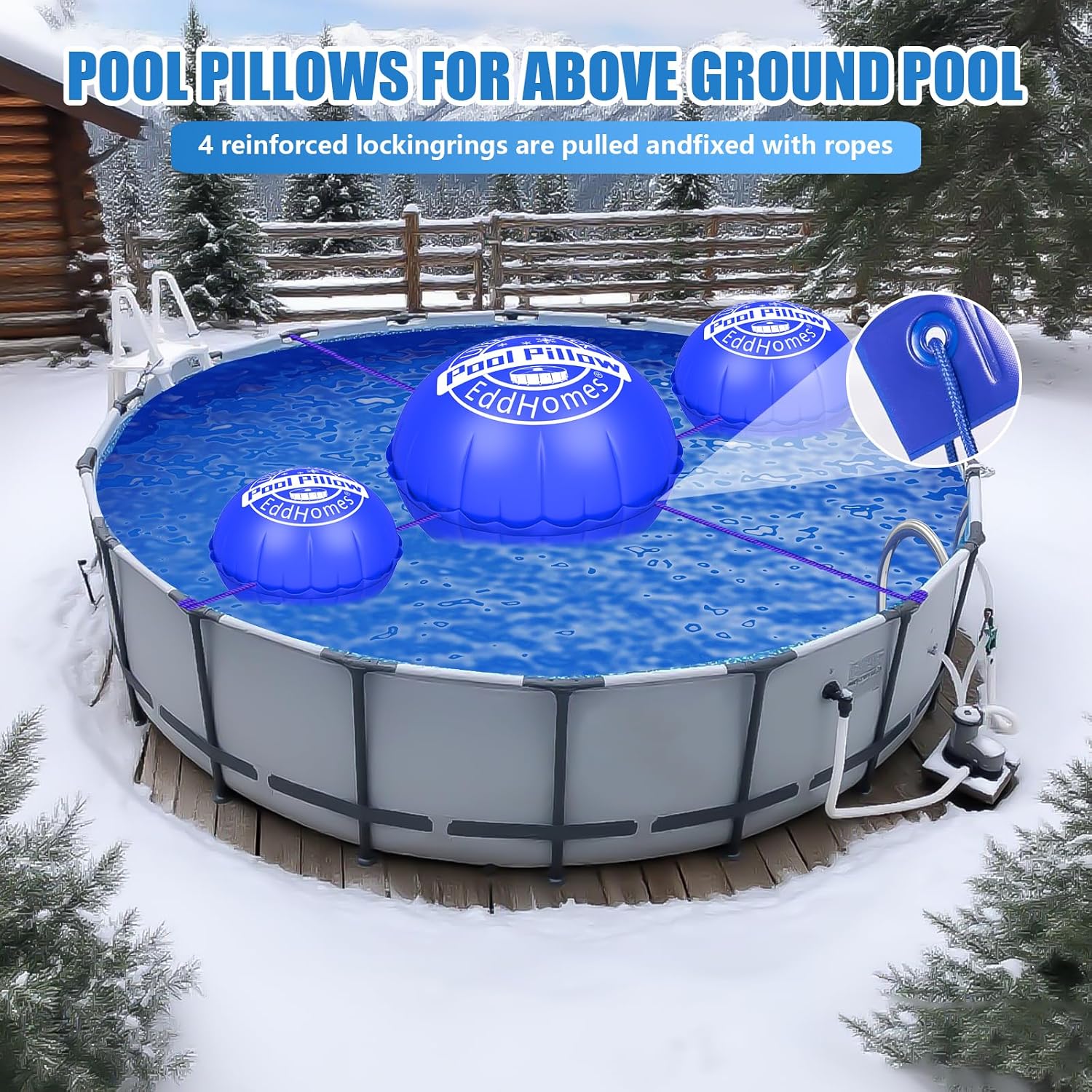 Thumbnail 2 de EddHomes Pool Pillow, 5x5 ft