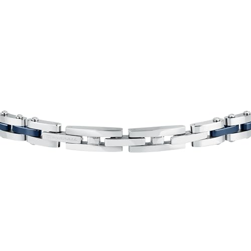 Detalle de Maserati Bracelet Homme en Acier, Or 18 Carats et Céramique – Collection Ceramic Gold JM424AXU10