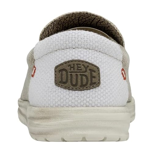 Thumbnail 2 de HEYDUDE Mikka Braided: mocassino slip-on in off White, 42