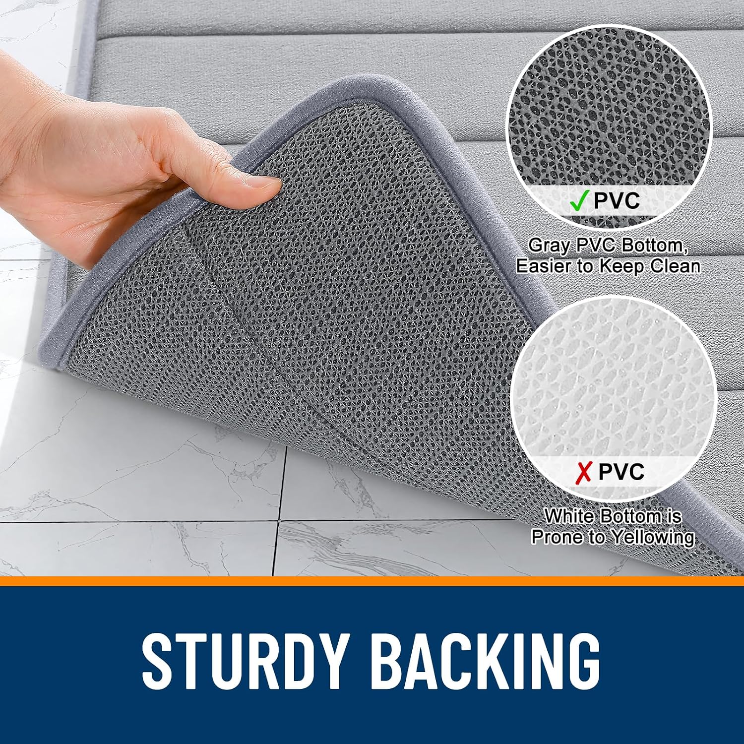 Thumbnail 6 de OLANLY Memory Foam Bath Mat 30x20