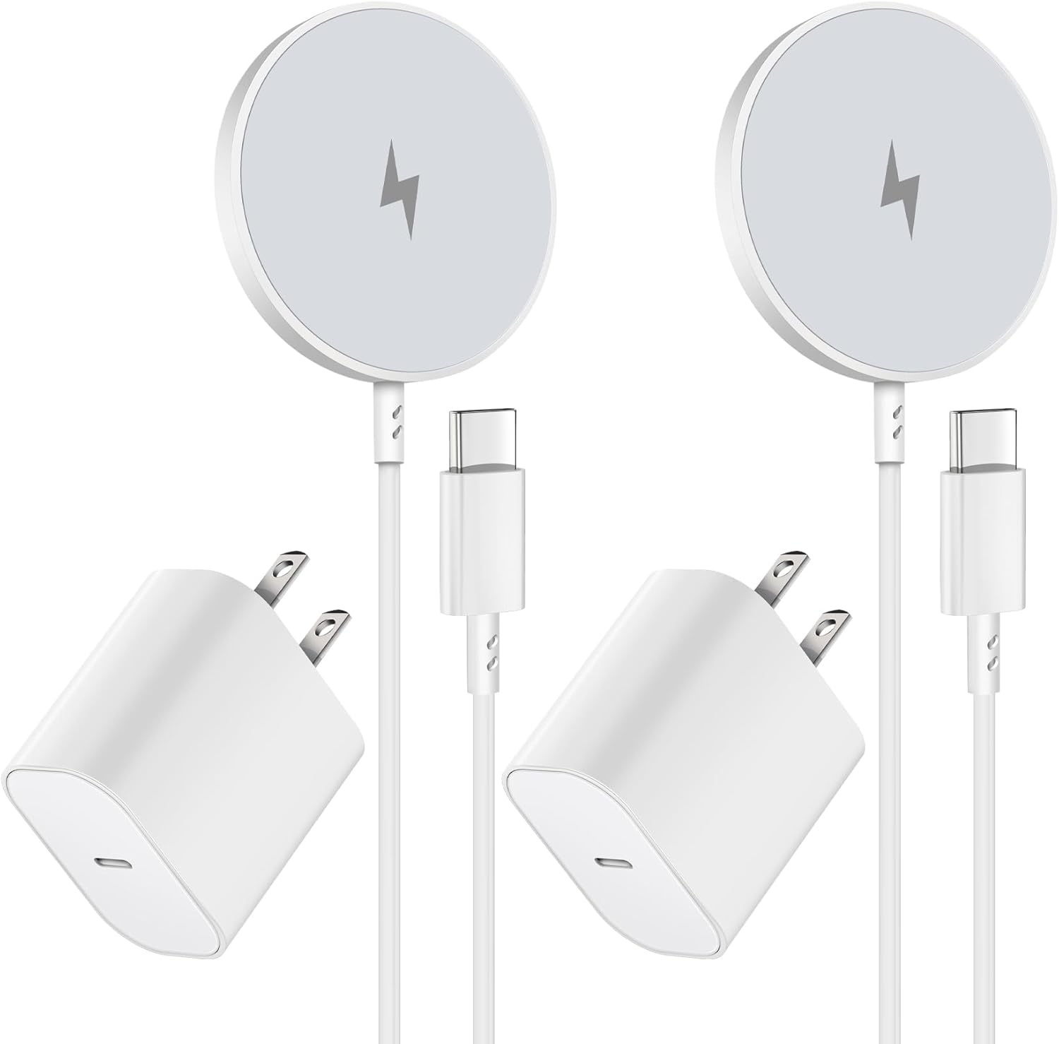 Detalle de Magnetic Wireless Charger for iPhone 16 2-Pack