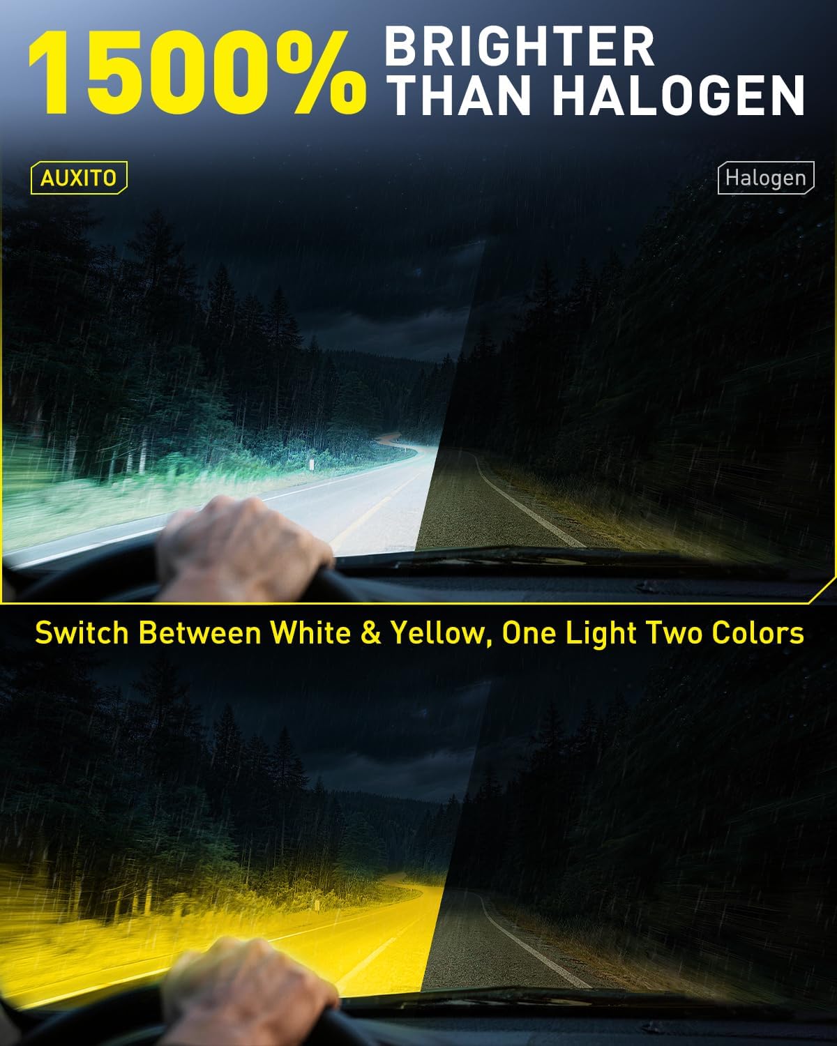 Thumbnail 1 de AUXITO H11 LED Switchback Bulbs