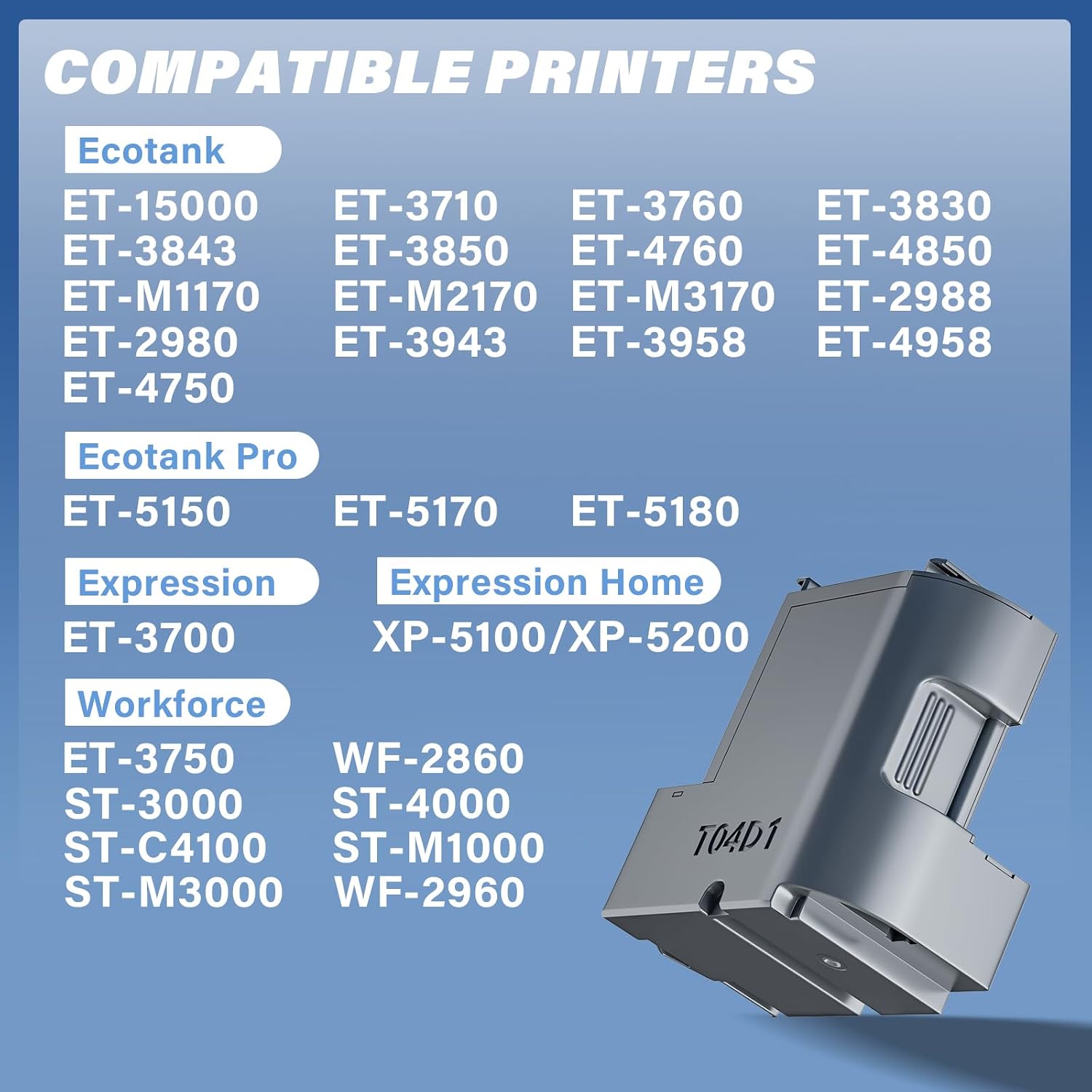 Detalle de Osinkjet OS-T04D1 Maintenance Box for Select Epson EcoTank and WorkForce Printers