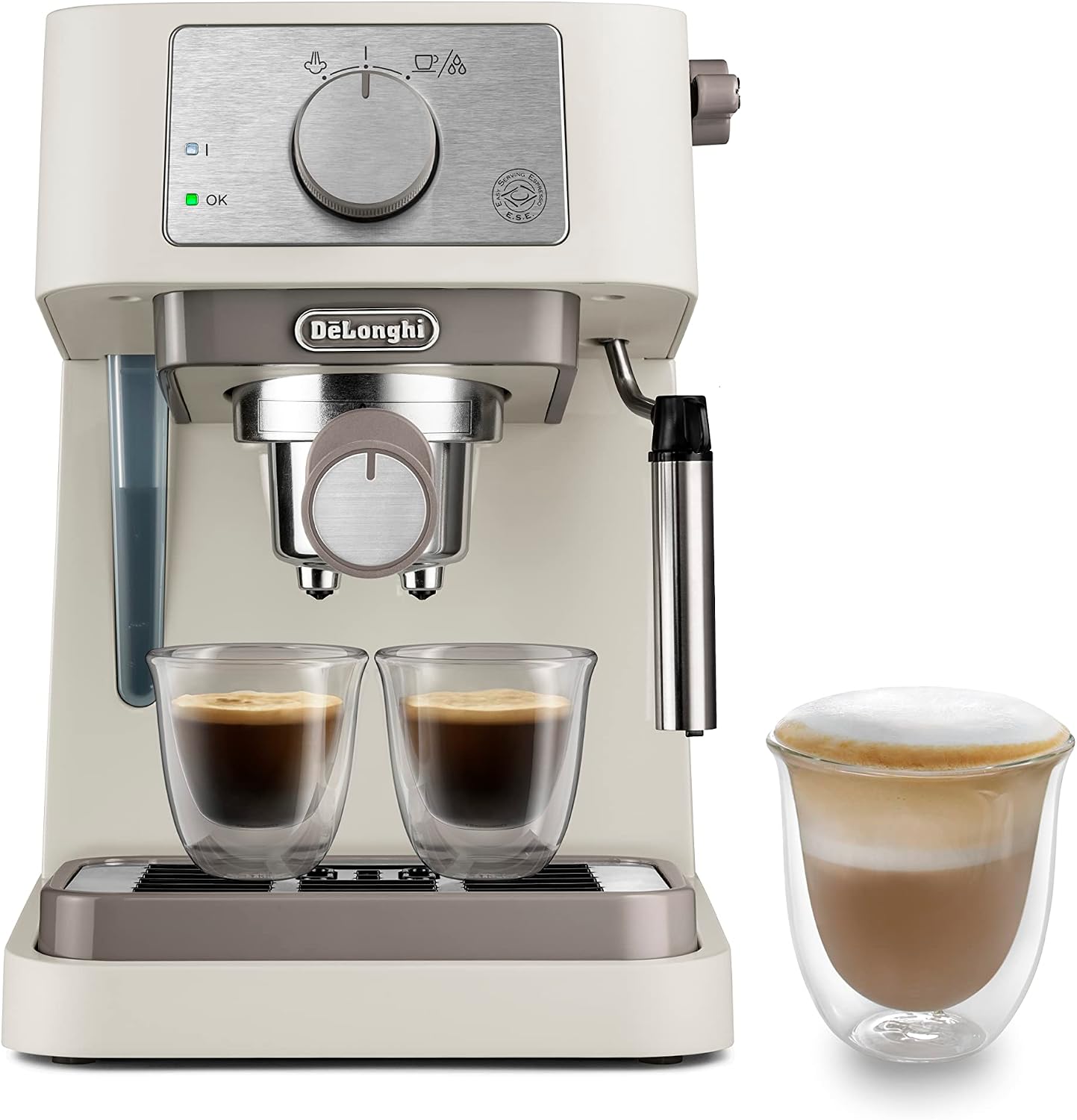 De'Longhi Stilosa EC260.CR Manual Coffee Machine — 15 Bar, Cappuccino System, 1L