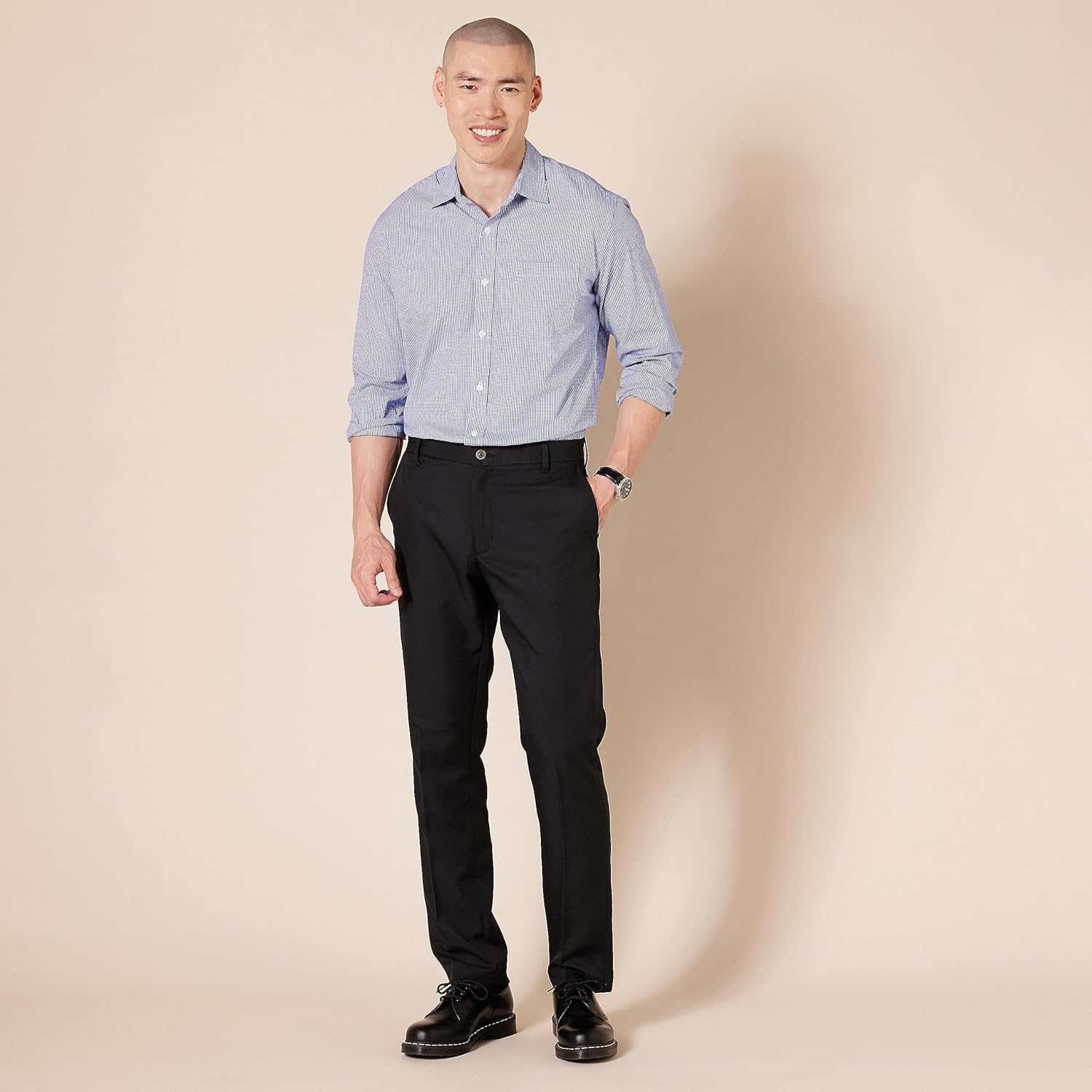 Thumbnail 3 de Amazon Essentials Men's Slim Fit Flat-Front Dress Trousers