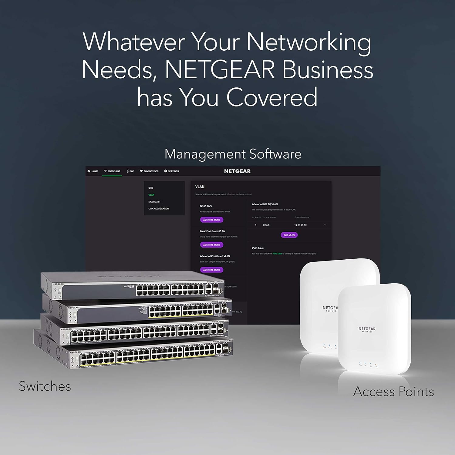 Detalle de NETGEAR GS305PP-300NAS 5-Port Gigabit PoE+ Unmanaged Switch, 83W