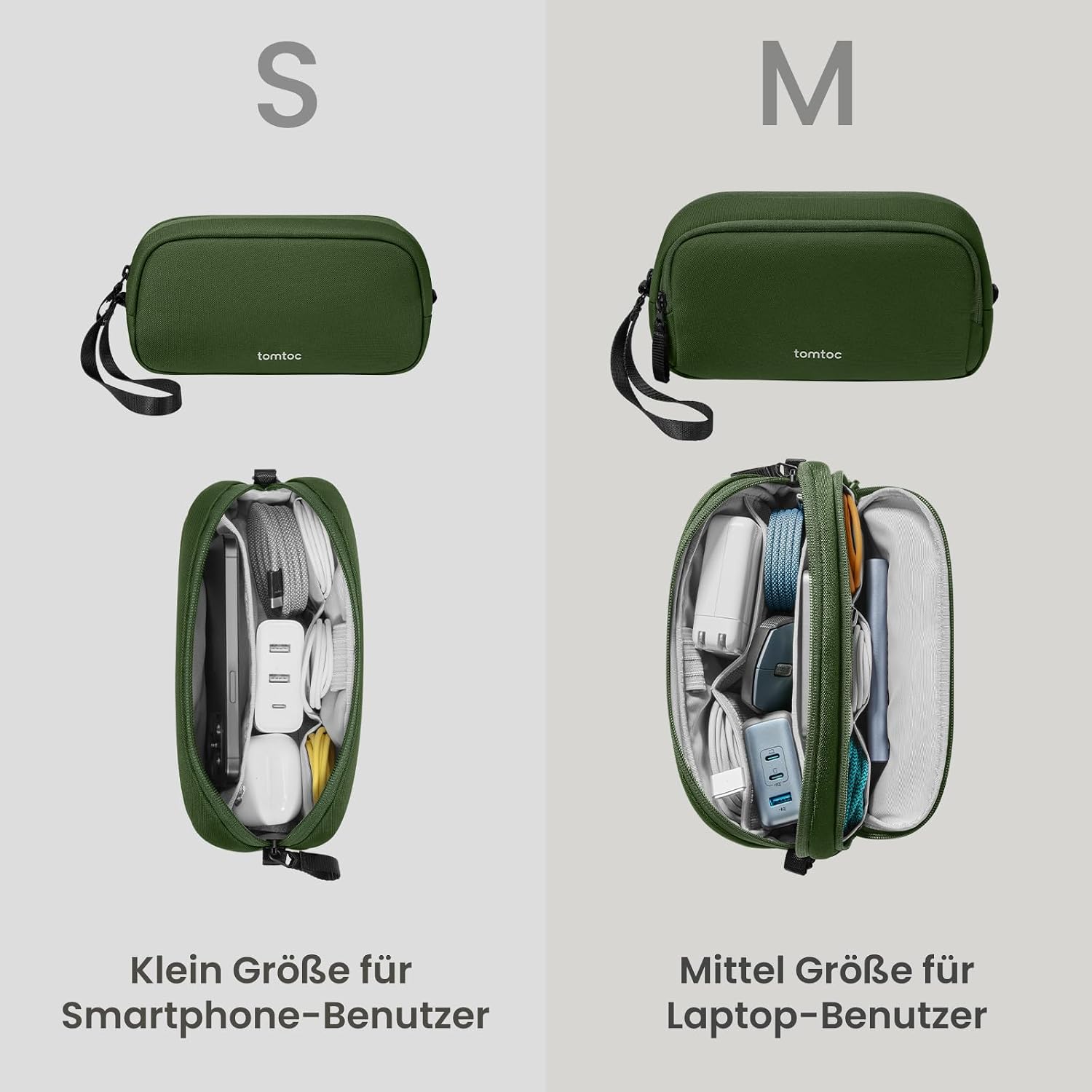 Thumbnail 6 de tomtoc Kabel Organizer Tasche – kompakte EDC-Etui für Kabel, Netzteil und Reiseutensilien