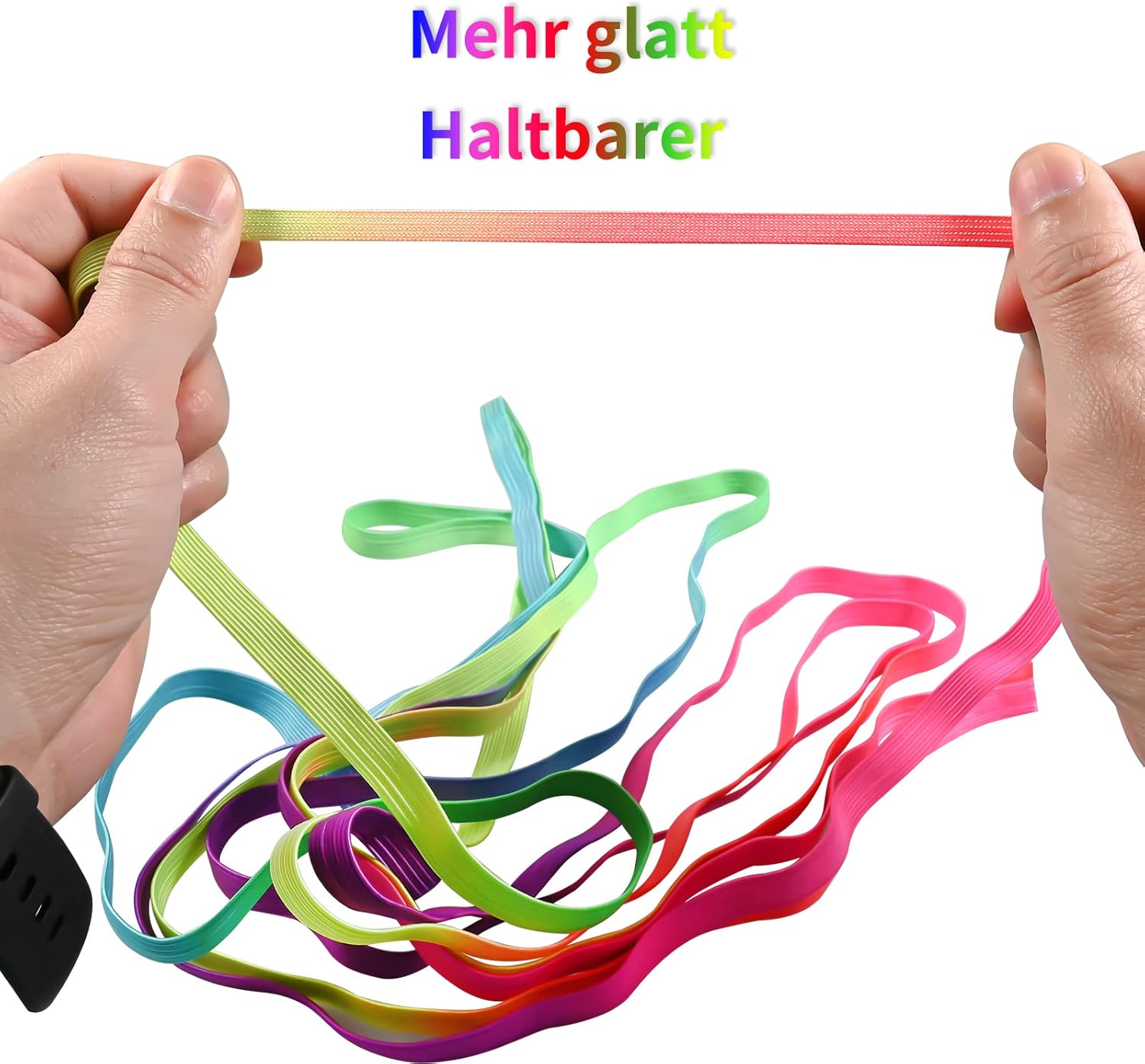Thumbnail 3 de Faburo Gummitwist Kinder (2 Stück) mit Anleitung – Hüpfgummi für Indoor & Outdoor, ca. 4 m lang, ca. 1 cm breit
