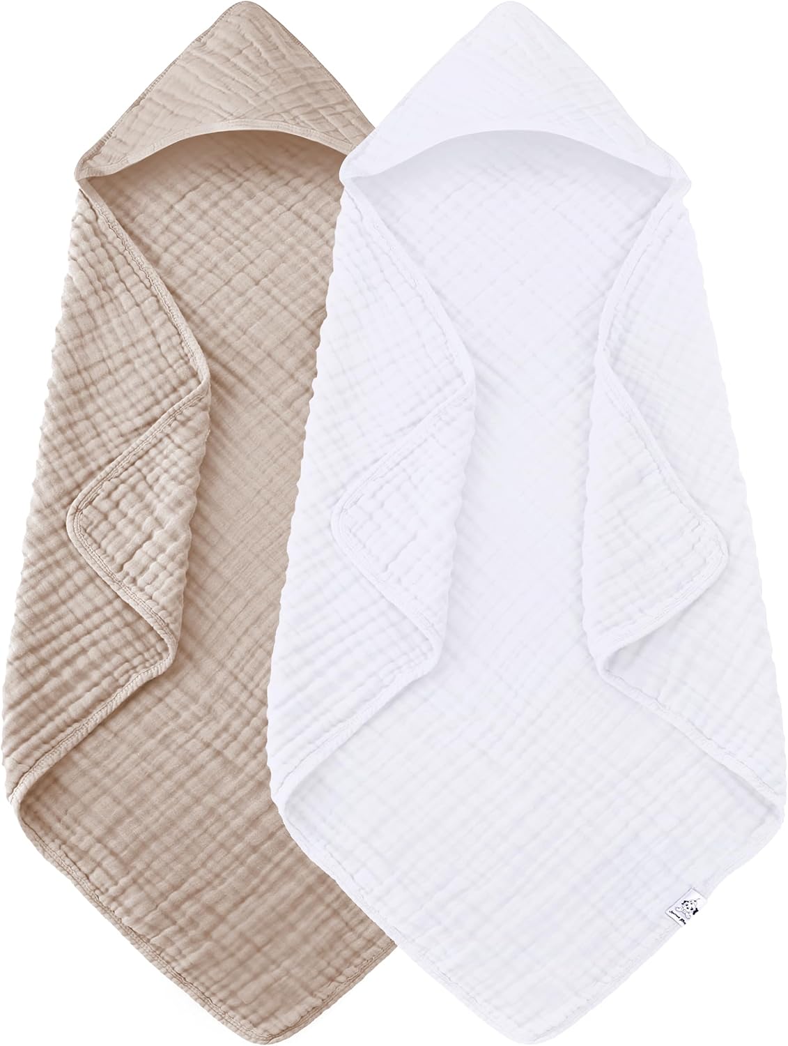 Detalle de Spotted Play Hooded Baby Towels, 32 x 32 Inches