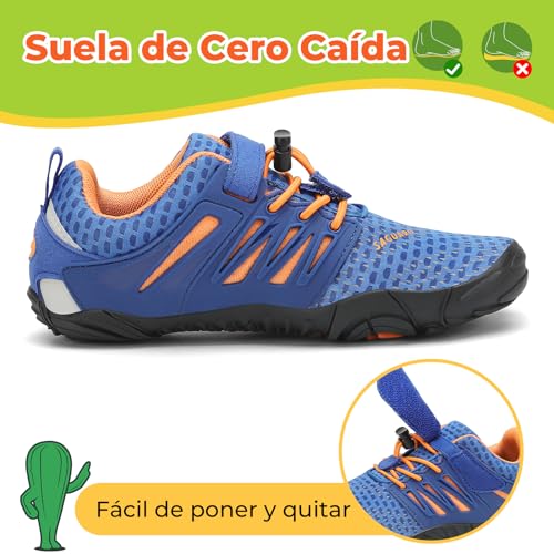 Thumbnail 3 de SAGUARO zapatillas barefoot minimalistas para niña y niños, suela antideslizante y zero drop