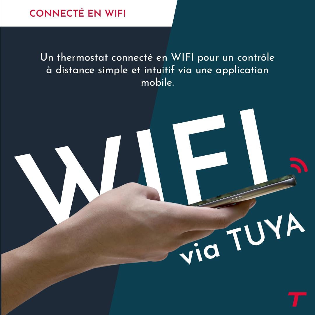 Thumbnail 4 de THOMSON COSMO : Sèche-serviette électrique sans fluide connecté WiFi 500W blanc