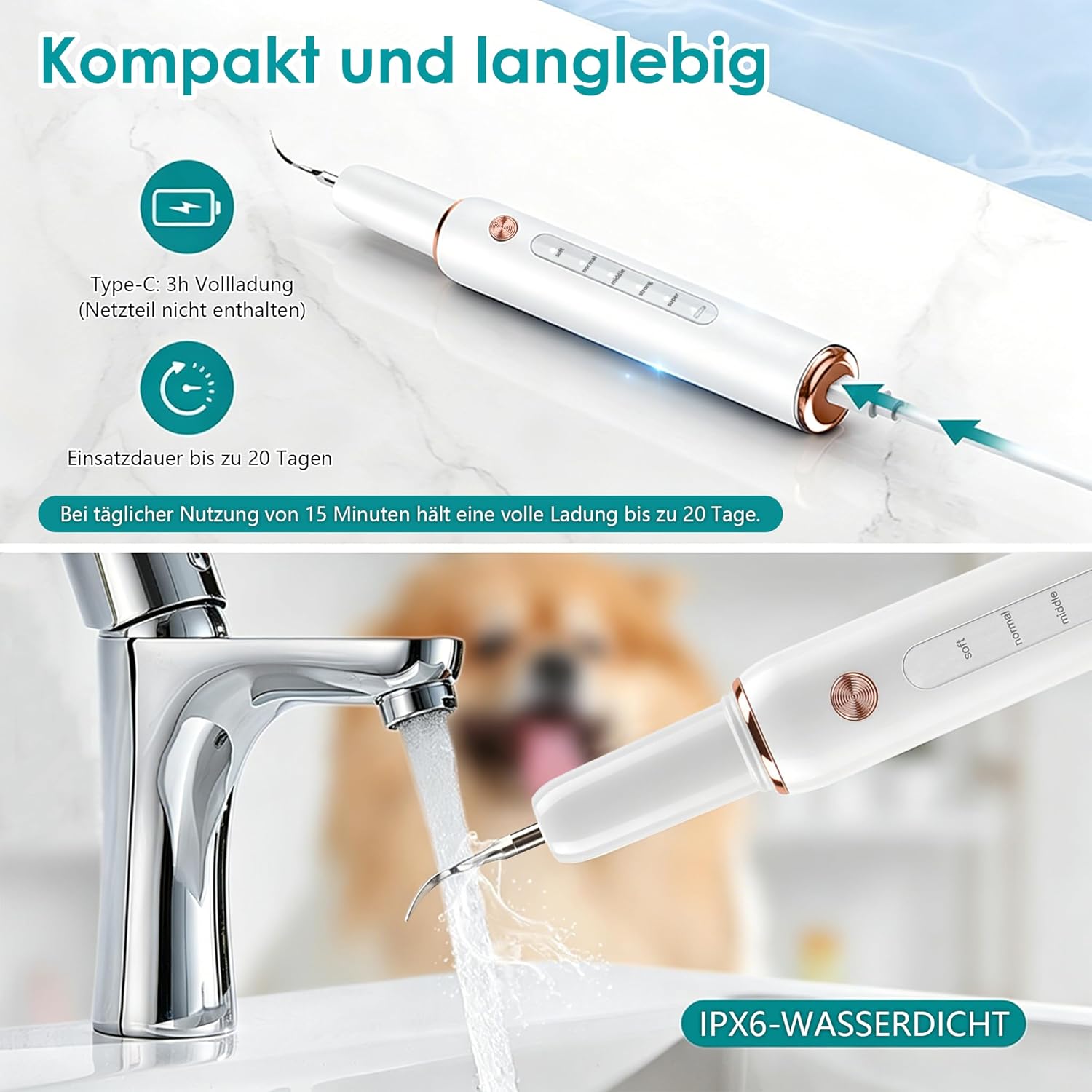 Thumbnail 6 de FIVAVA Pulizia Denti per Cani e Gatti: kit ricaricabile con 5 modalità