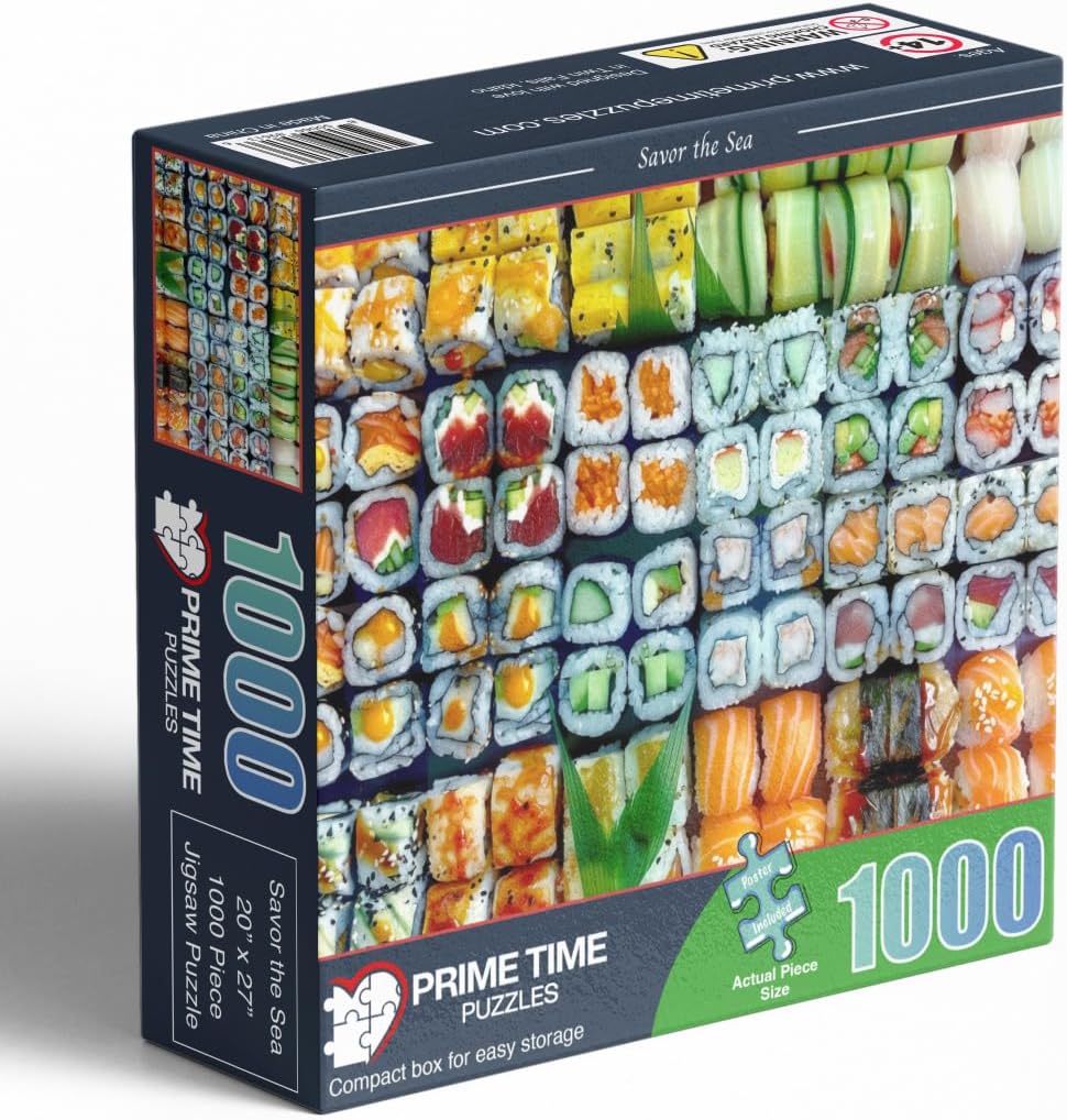 Thumbnail 2 de Prime Time Puzzles 6136 Adult Sushi Jigsaw Puzzle with Matte Finish