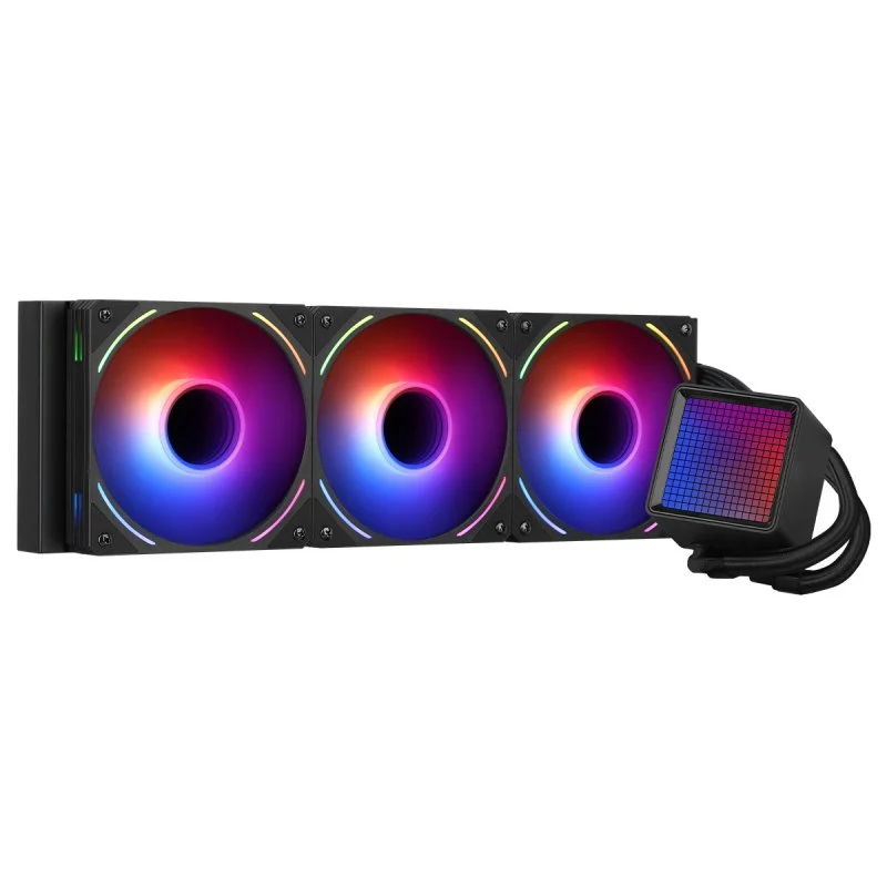 Detalle de Forgeon Solum Refrigeración líquida 360 ARGB negra