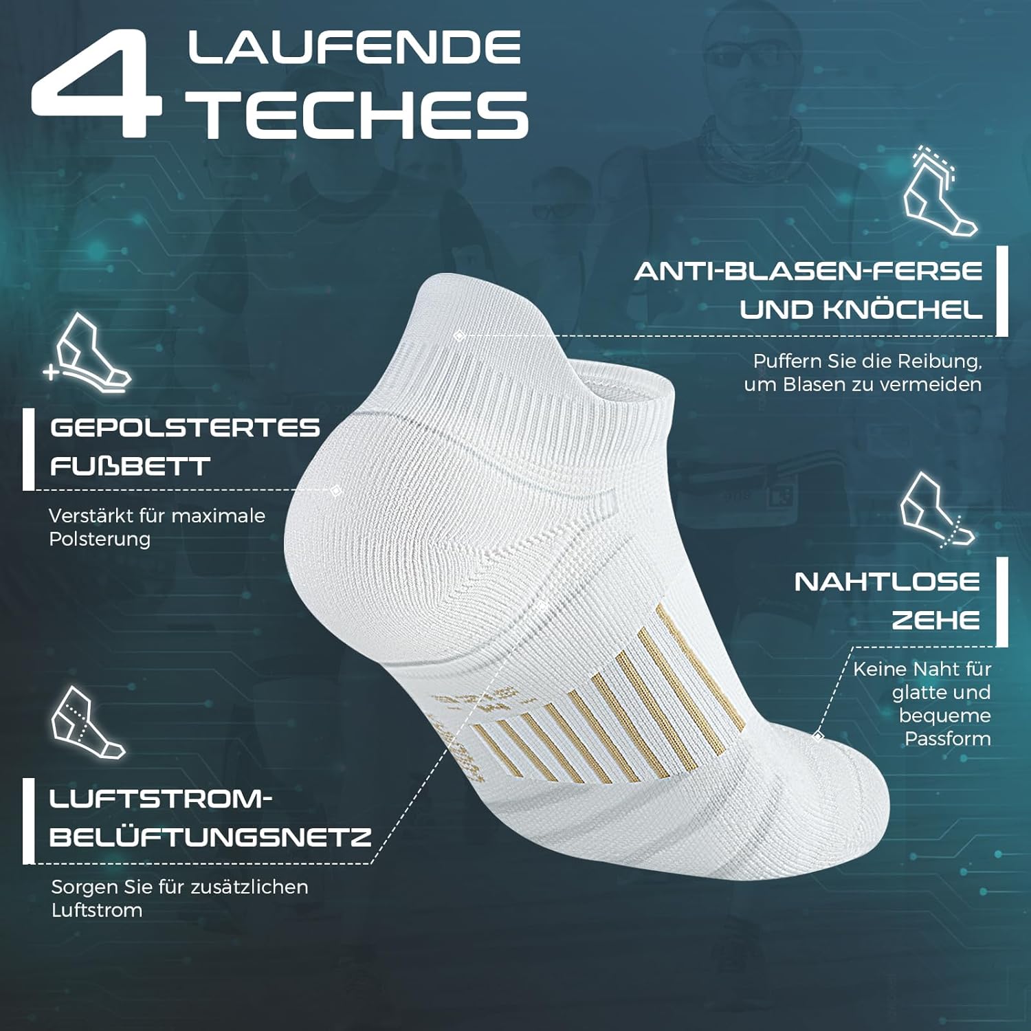 Detalle 1 de Rahhint Compressione running 15-20 mmHg