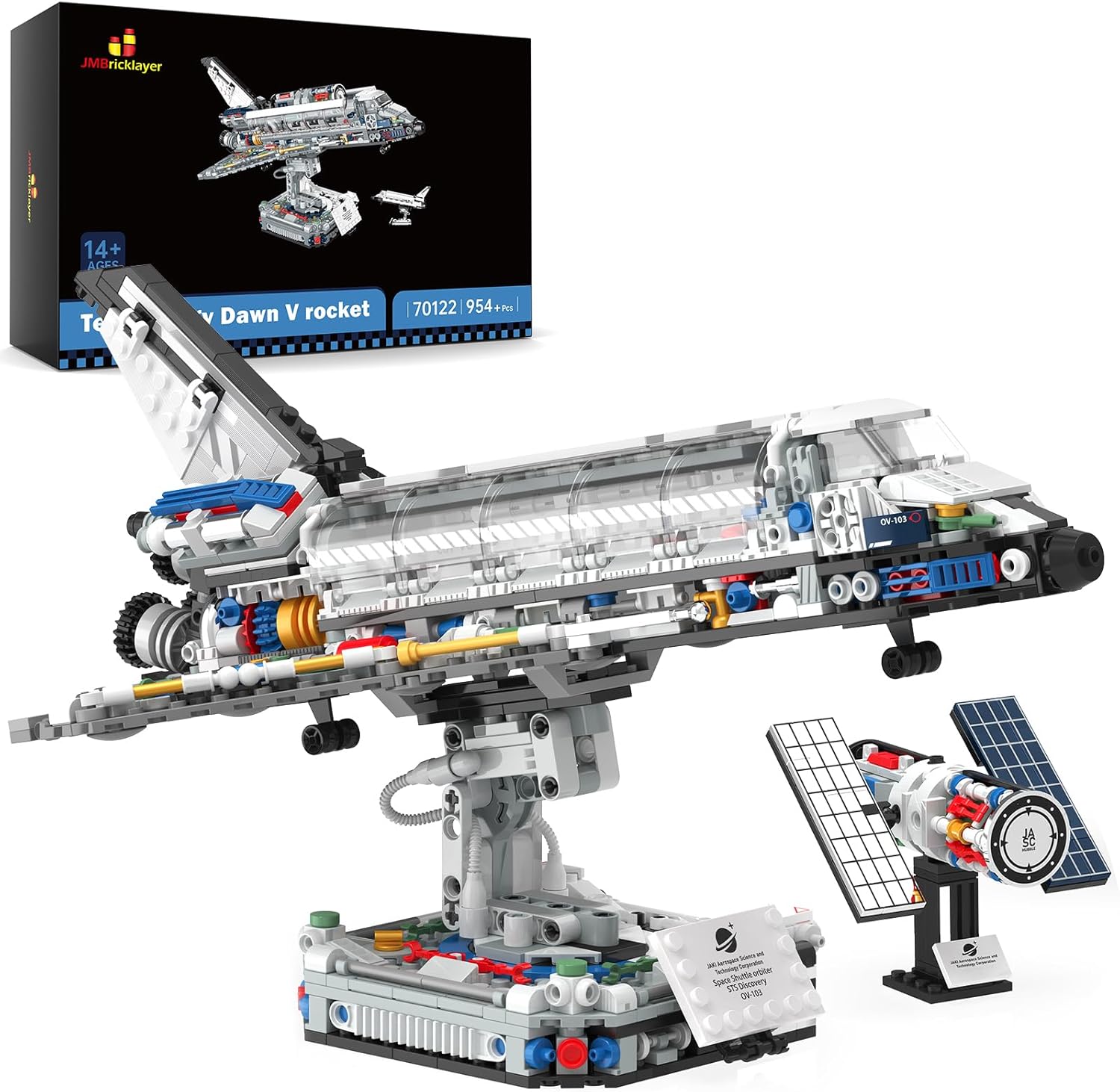 Thumbnail 6 de JMBricklayer Space Telescope Building Set (995 Pieces) with Lights – A Detailed Look